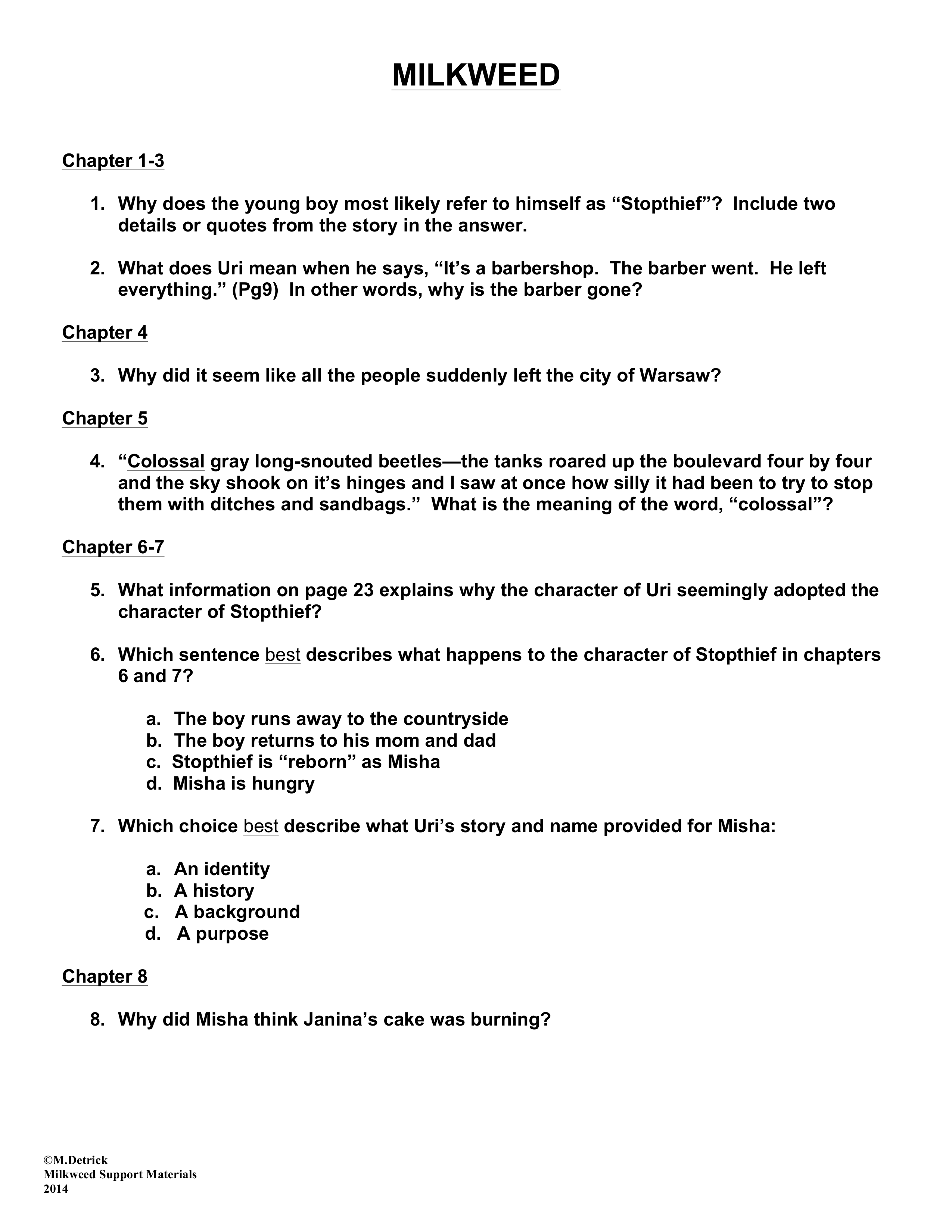 MilkweedPacketof55CommonCoreBasedQuestionsandAnswers (3).pdf_d9hxz5ws084_page1