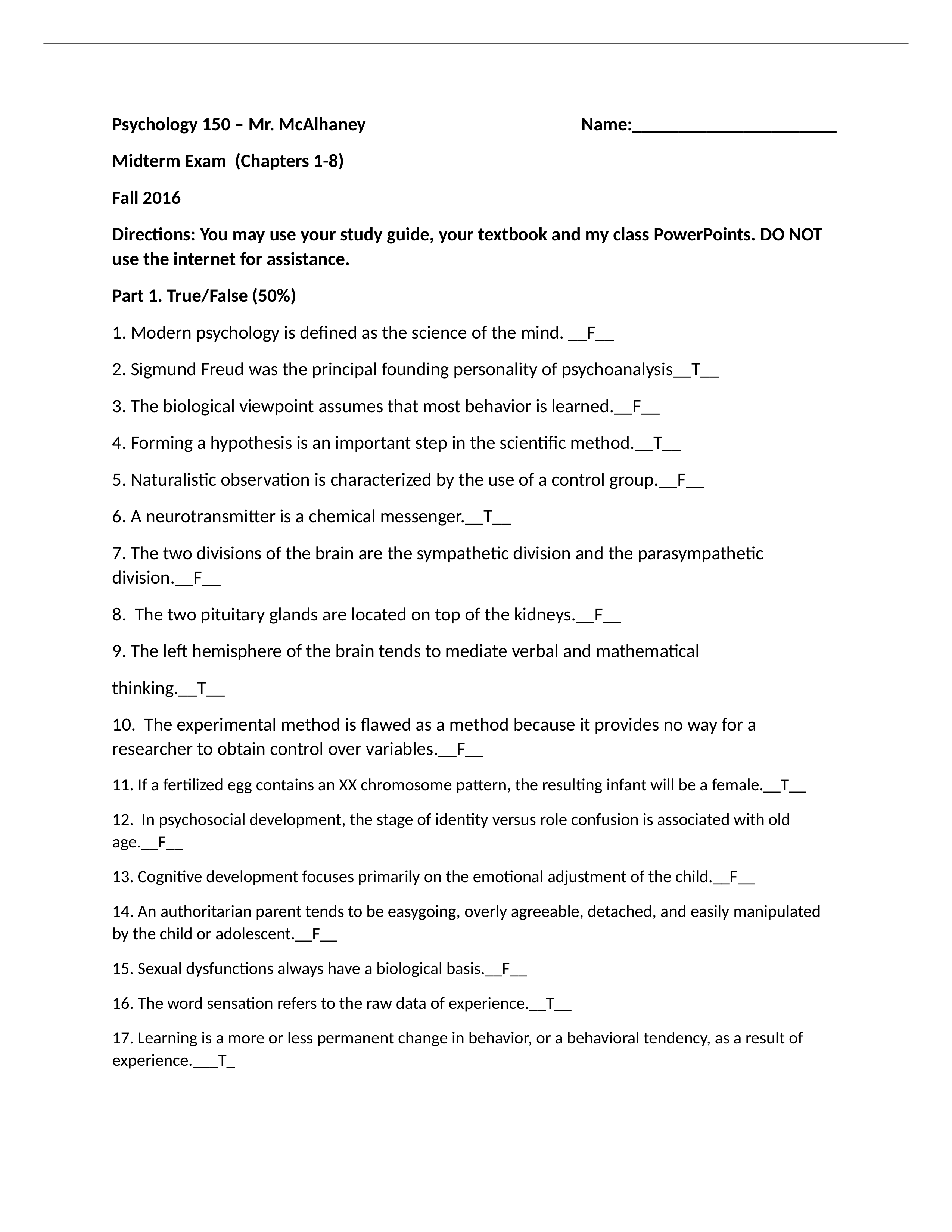 Psychology 150 Midterm Exam (COMPLETED).docx_d9rrtxii2st_page1