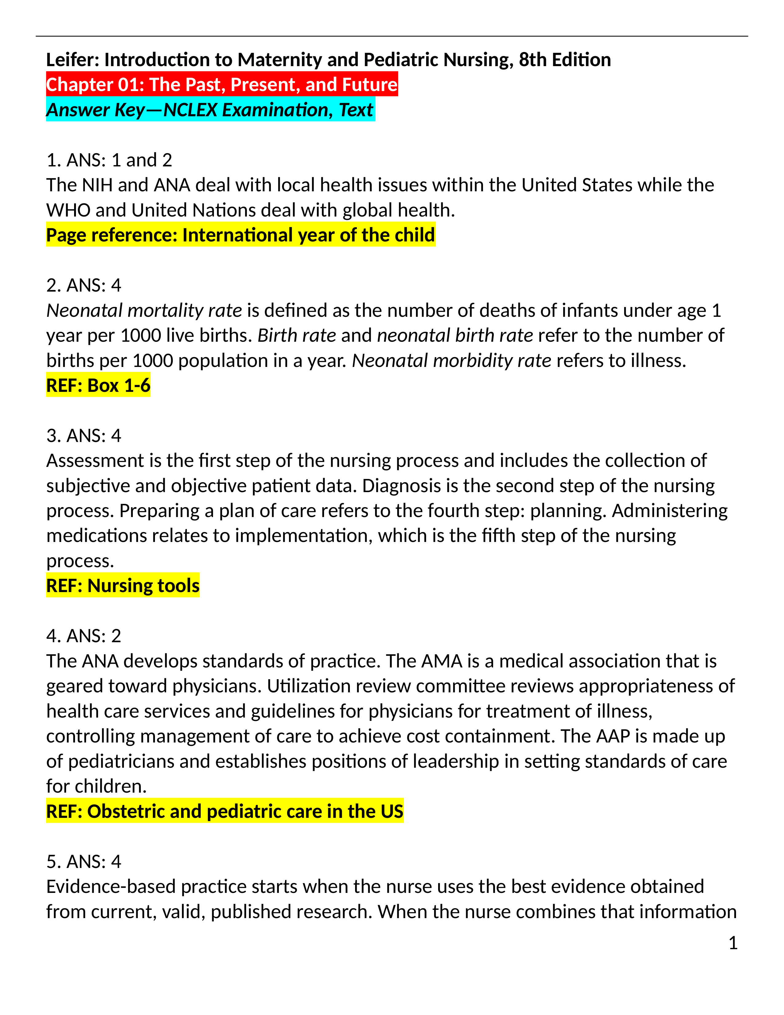 NCLEX CHAPTER 1 (INTRO TO MATERNITY AND PEDIATRIC NURSING) (1).docx_d9vmsw0dokg_page1