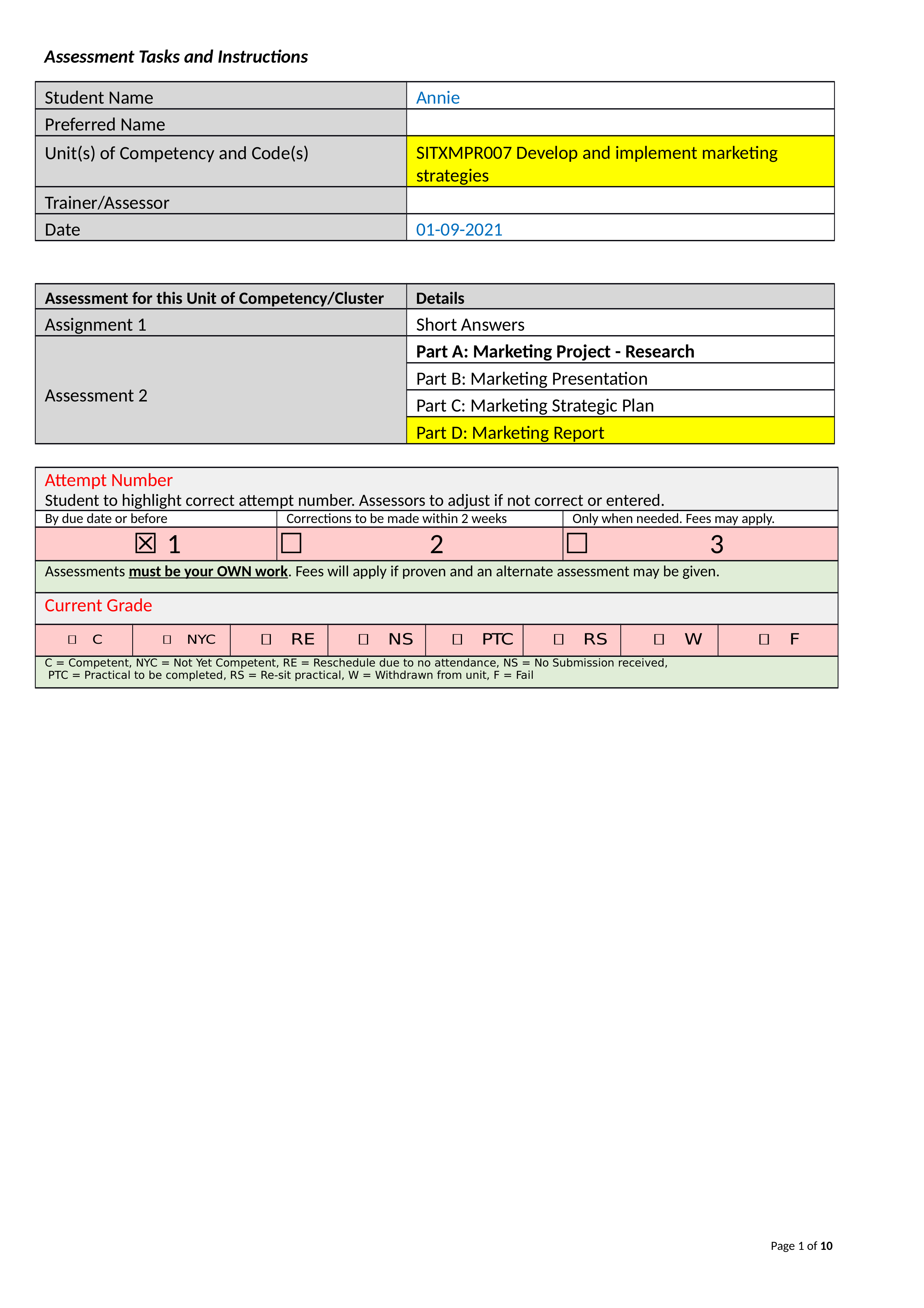 Annie_Assignment 2_Part D - Report template SITXMPR007 v2.docx_da1xxeg7gas_page1