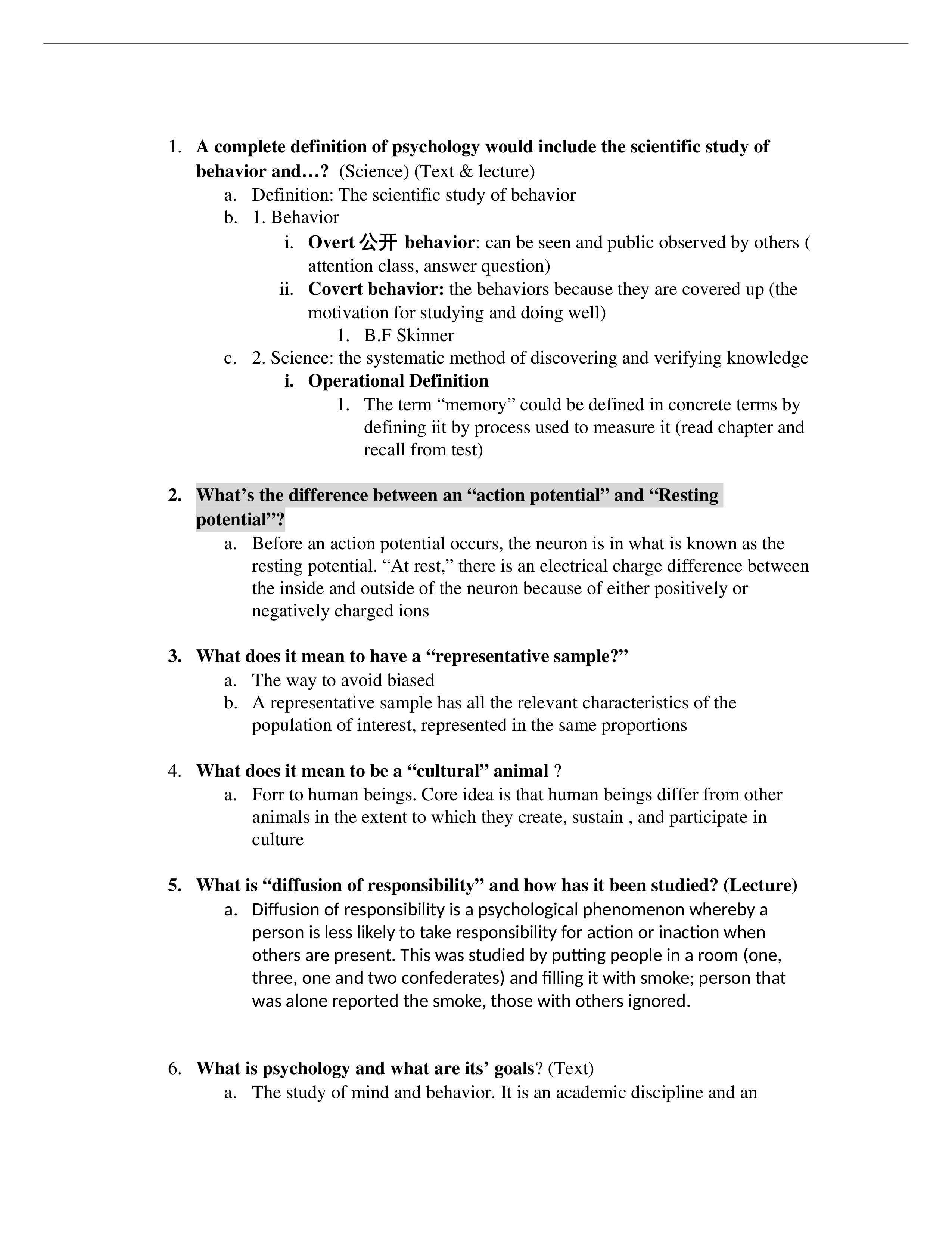 A complete definition of psychology would include the scientific study of behavior and..._da6a9psdegr_page1