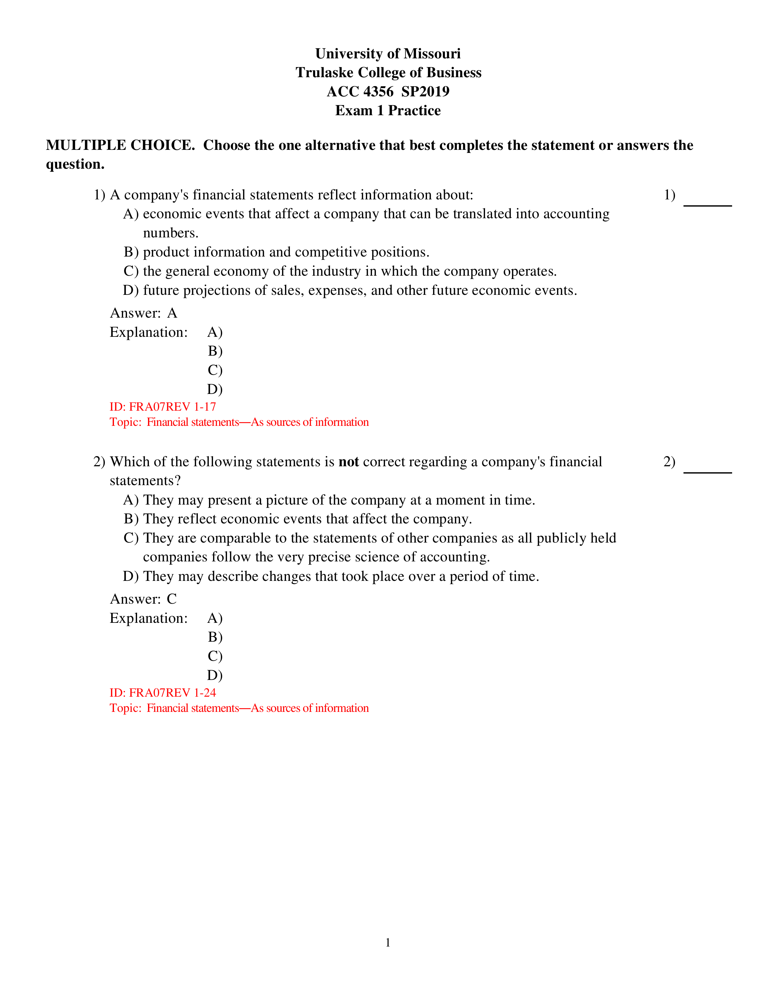 ACC 4356 Exam 1 Practice SP19  EXP (1).pdf_dacf6kqdu7g_page1