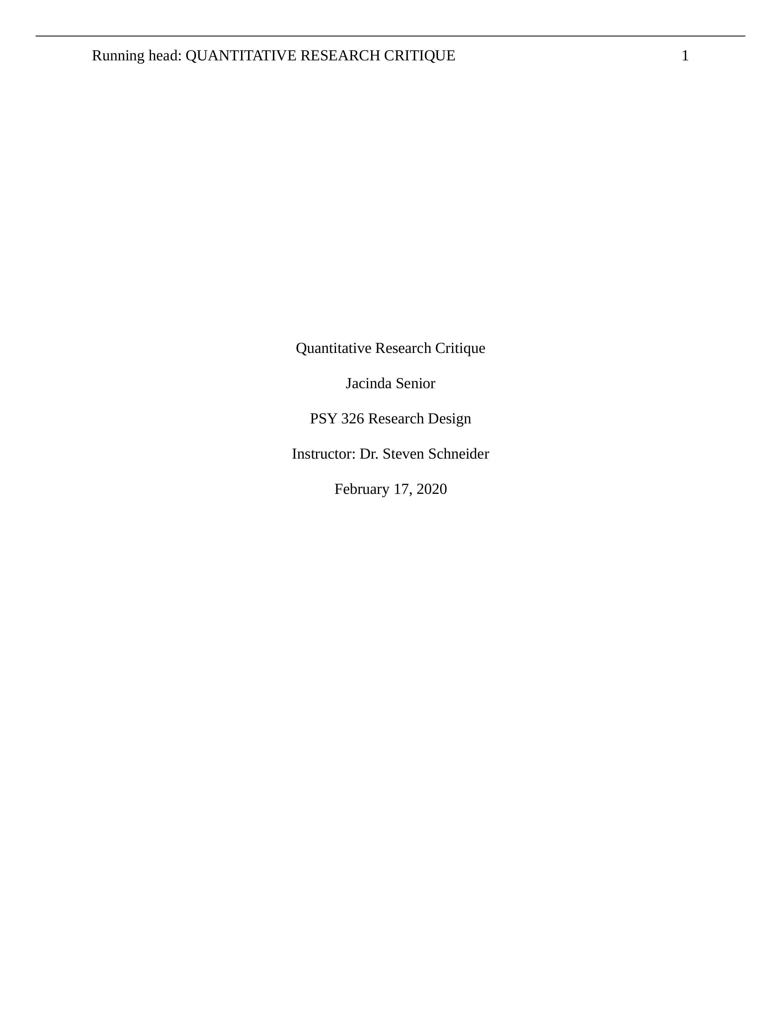 PSY326 Week 4 - Assignment- Quantitative Research Critique.docx_datcfh0whg9_page1