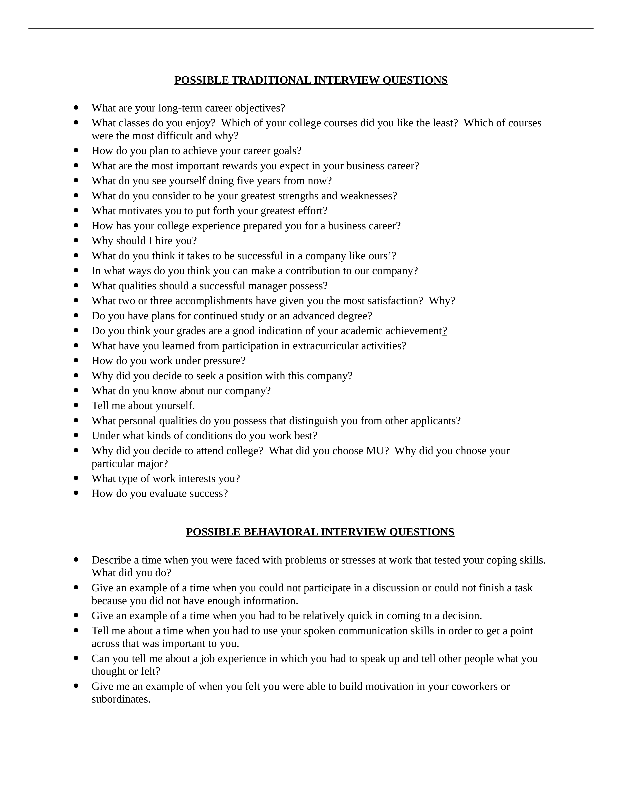 BA 3500 Interview Questions Notes_db1indiw145_page1