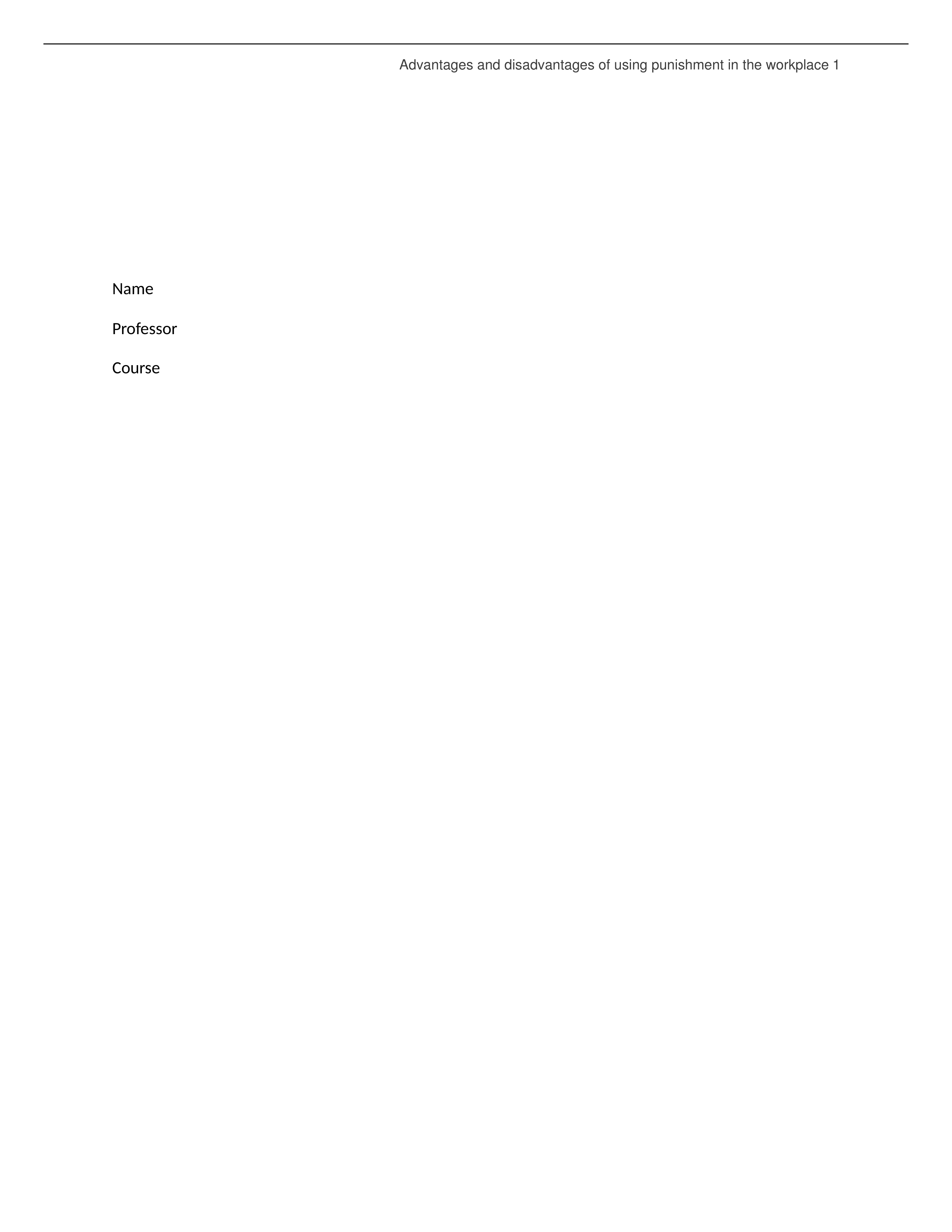 Advantages and disadvantages of using punishment in the workplace._db94w024esv_page1
