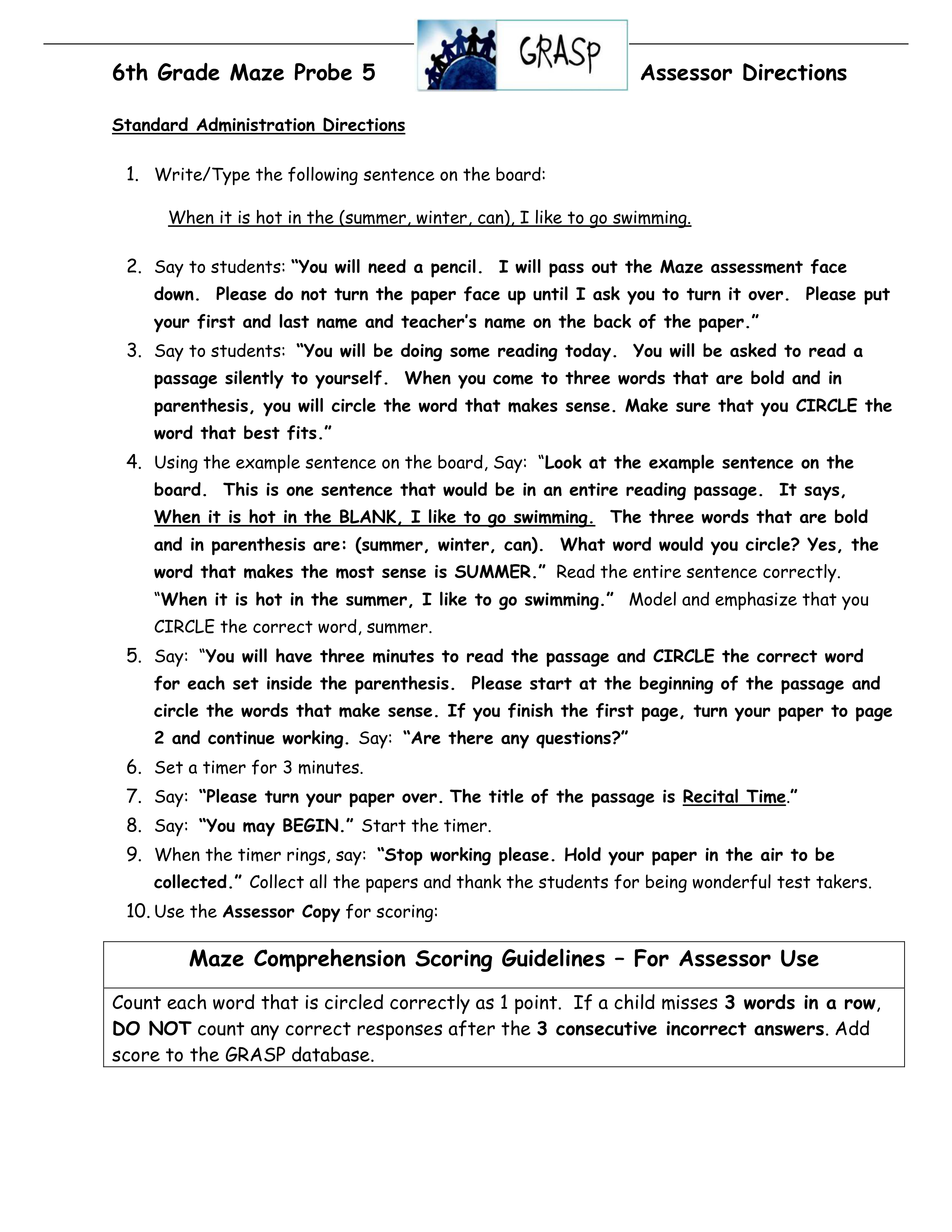 Reading Maze Comprehension 6th Grade Probe 05.pdf_dbjtzemy3bf_page1