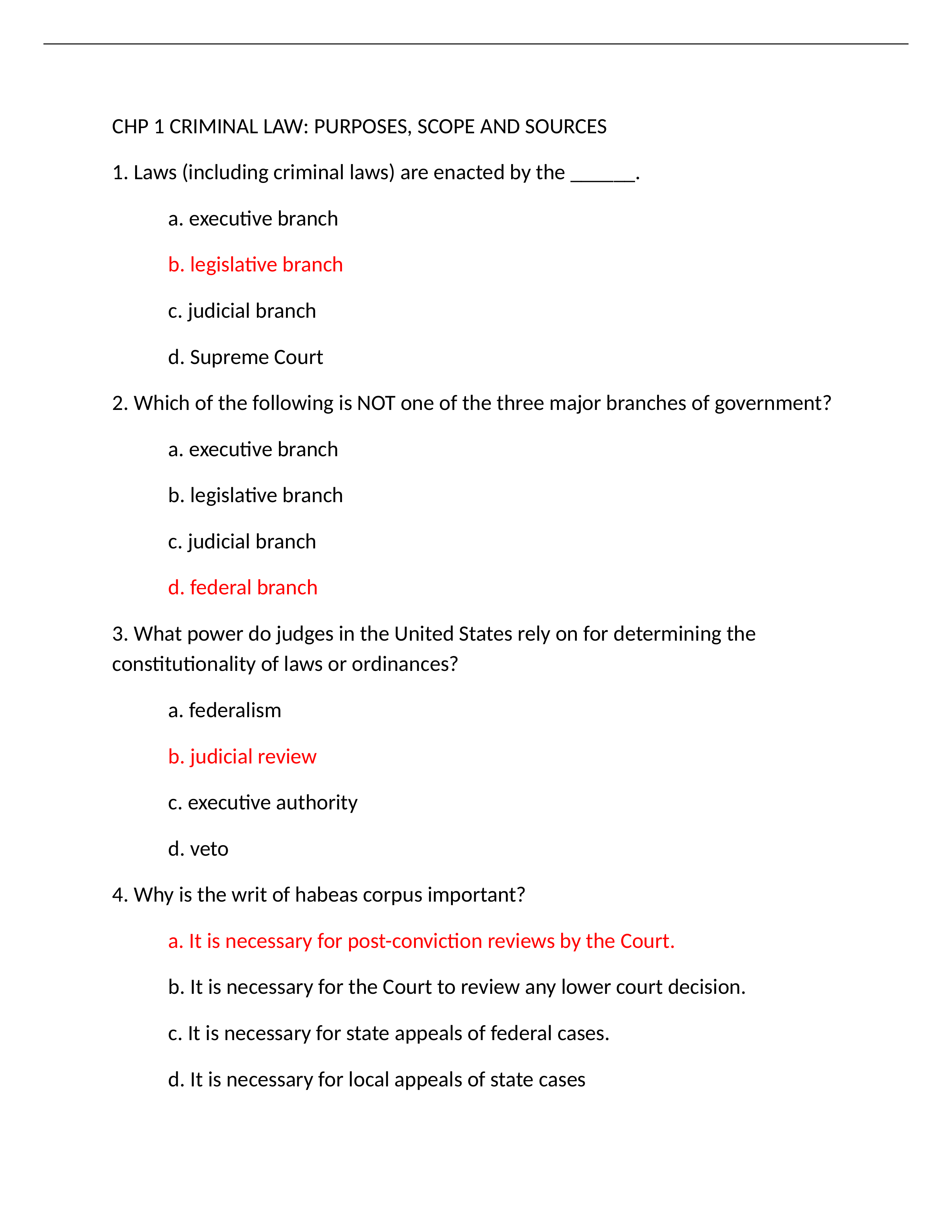 CHP 1 TEST CRIMINAL LAW PURPOSES, SCOPE AND SOURCES.docx_dbn5nvrau4b_page1