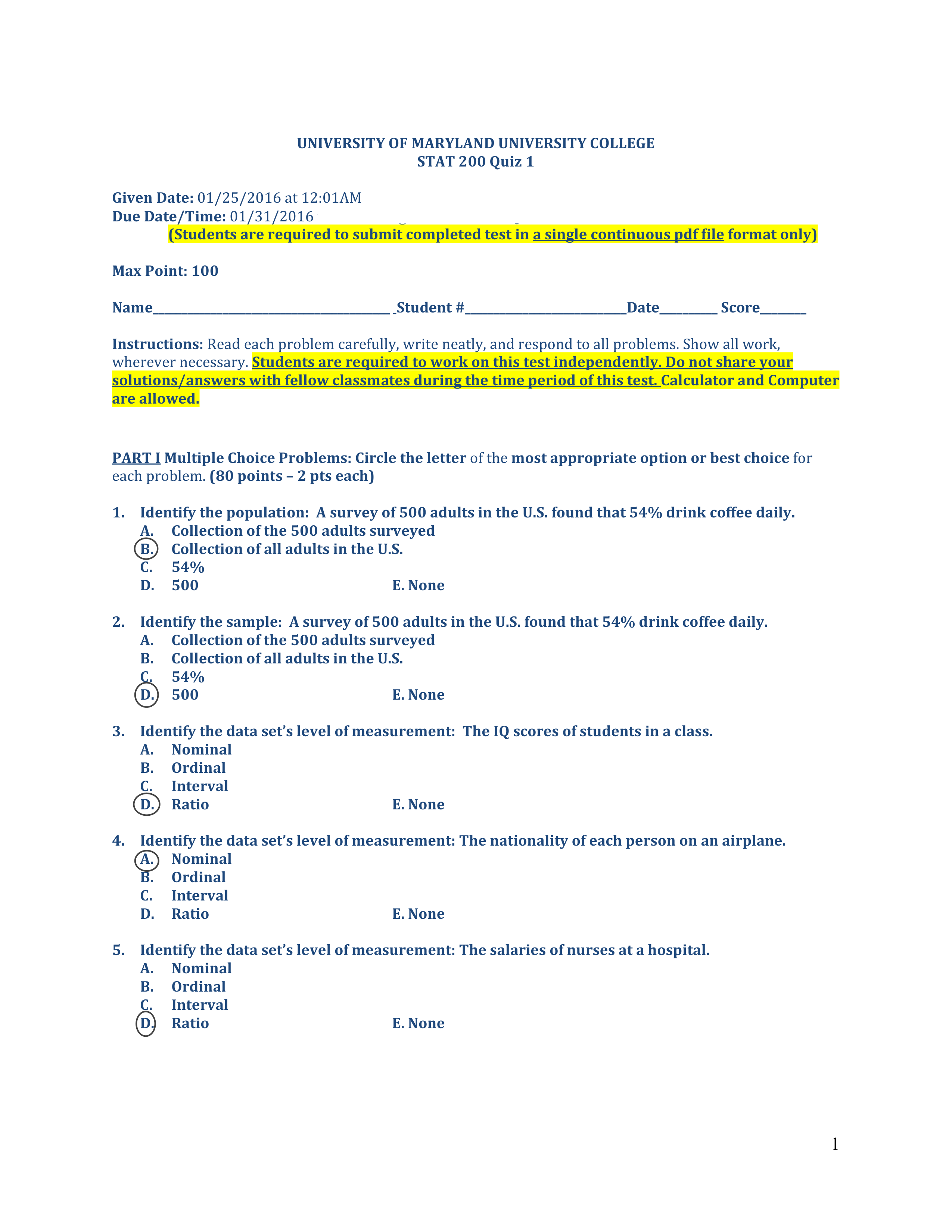 STAT 200 Quiz 1 Spring 2016_dbps8p81sj2_page1