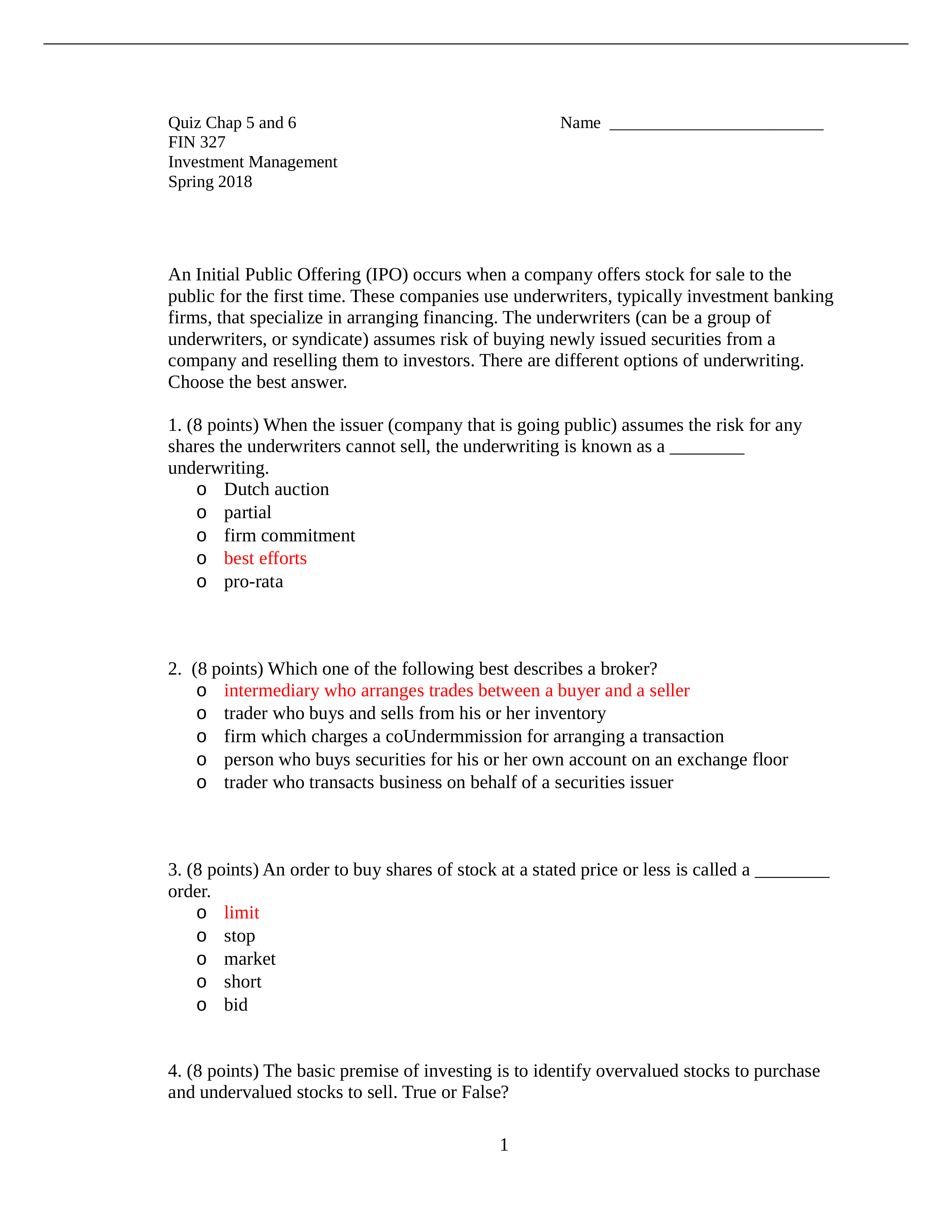 2018.03.19 Quiz 3 FIN327 Spring 2018_with answers.docx_dc8jt2nn5m9_page1