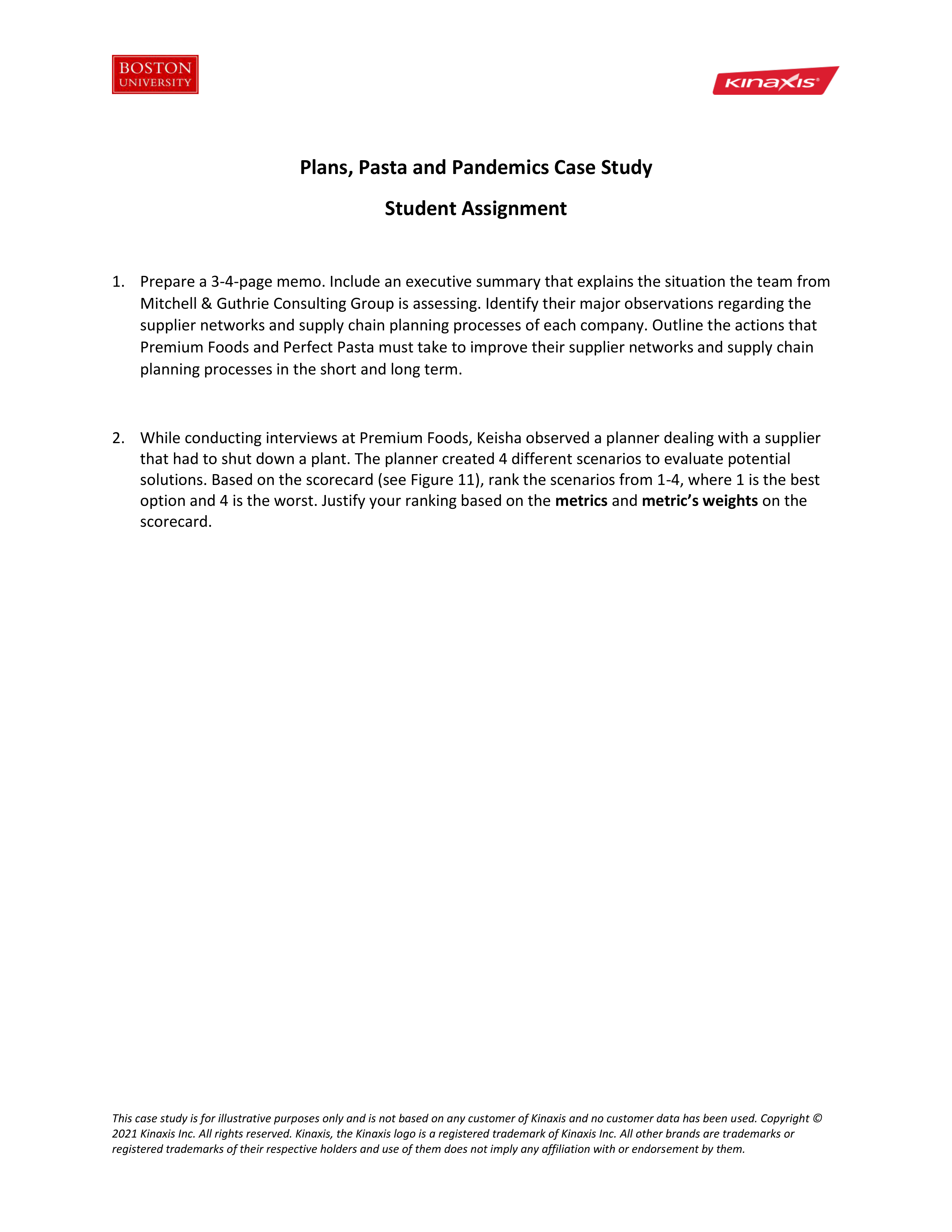 Boston U_Plans, Pasta and Pandemics Case Study_Student Assignment.pdf_dca468e1aev_page1