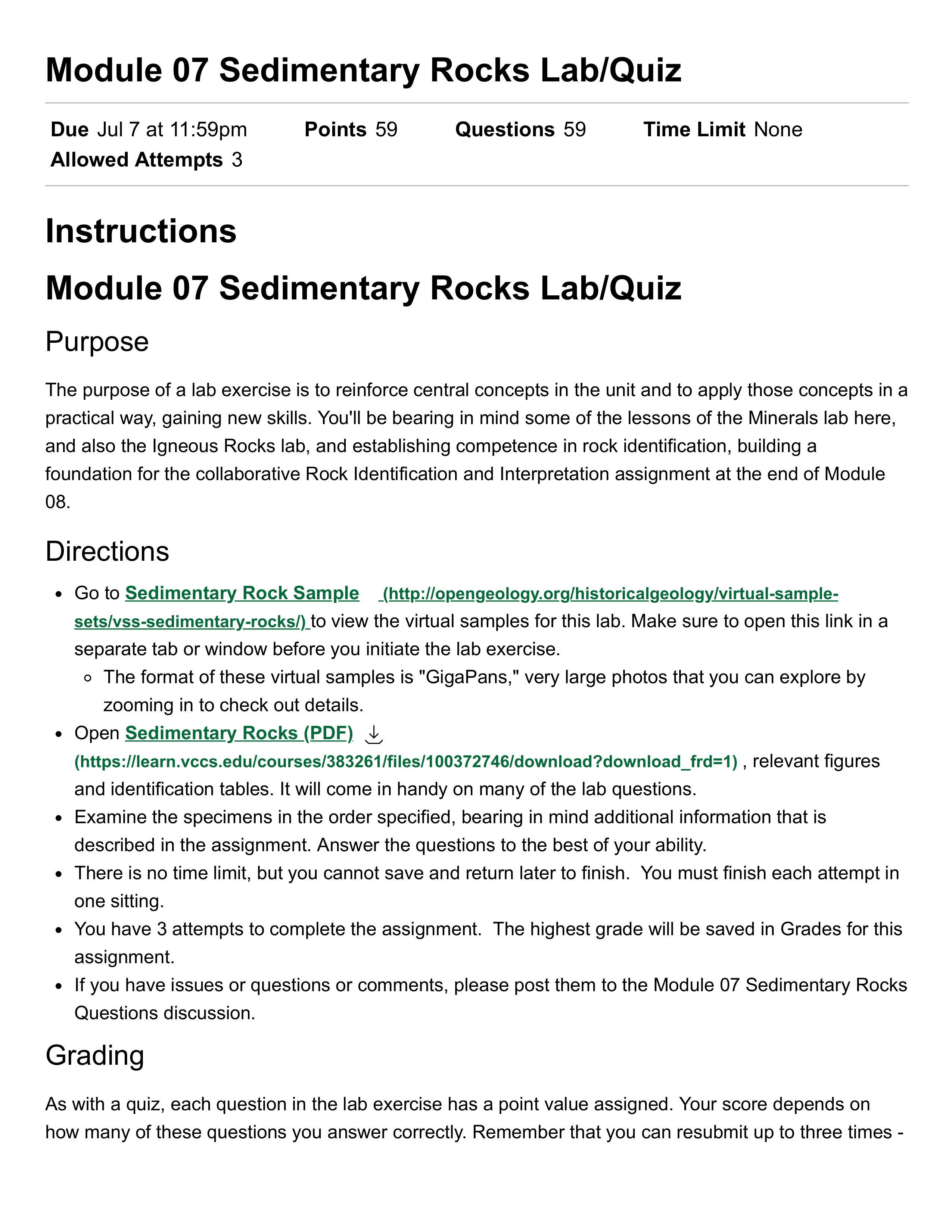 Module 07 Sedimentary Rocks Lab_Quiz_ (Summer 2021) GOL 105 (E56A) - Physical Geology.pdf_dcc3xm9puxu_page1