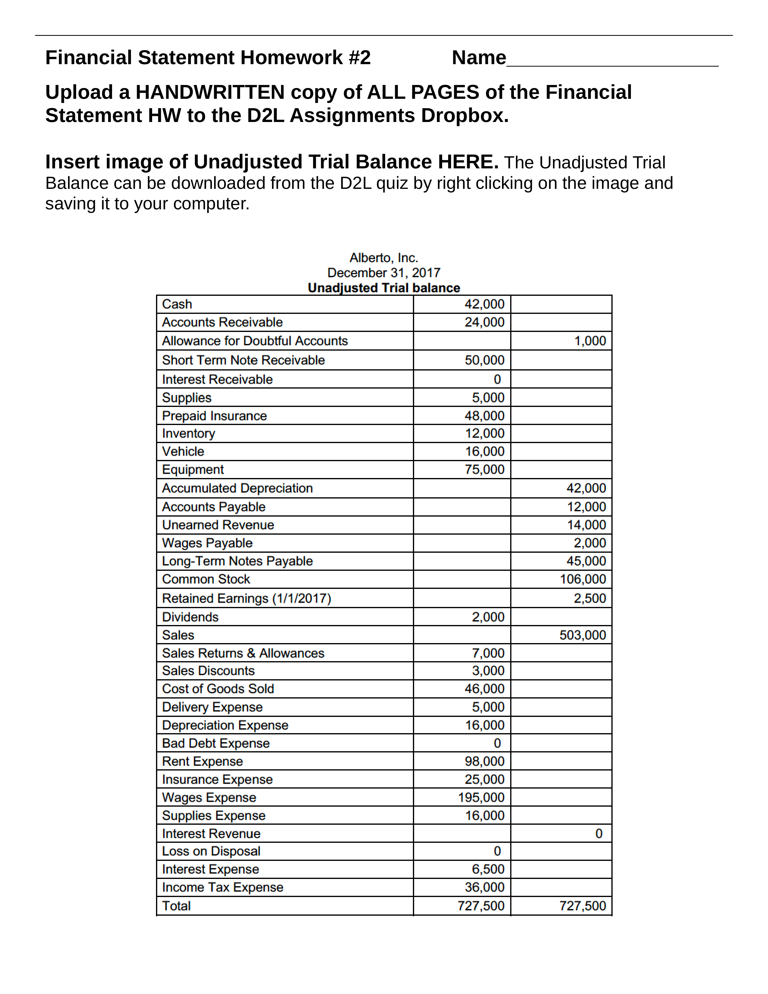 Financial Statement Homework #2 Blank.docx_dco1hpojggm_page1