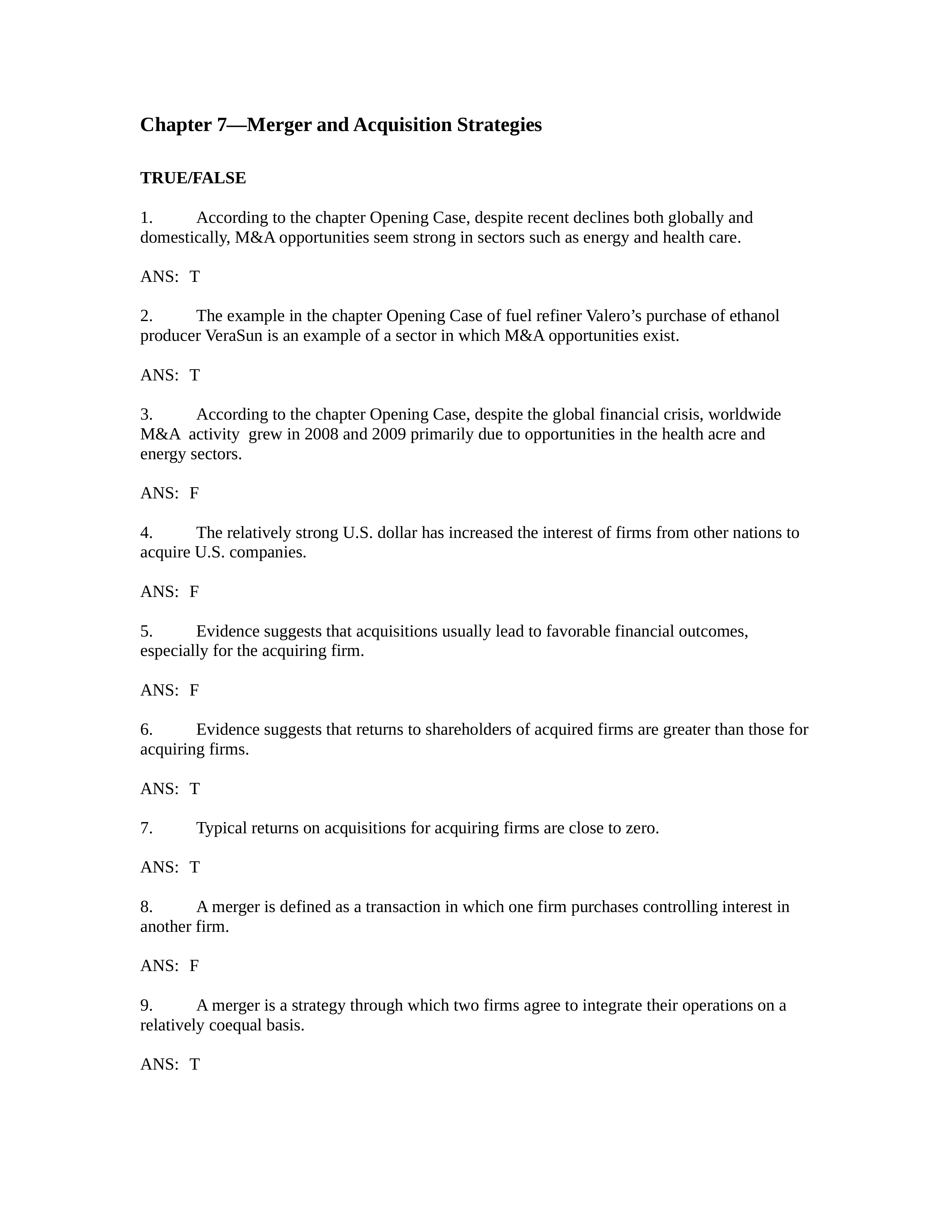 Chapter 7—Merger and Acquisition Strategies- Test Bank_dcofq2rnw00_page1