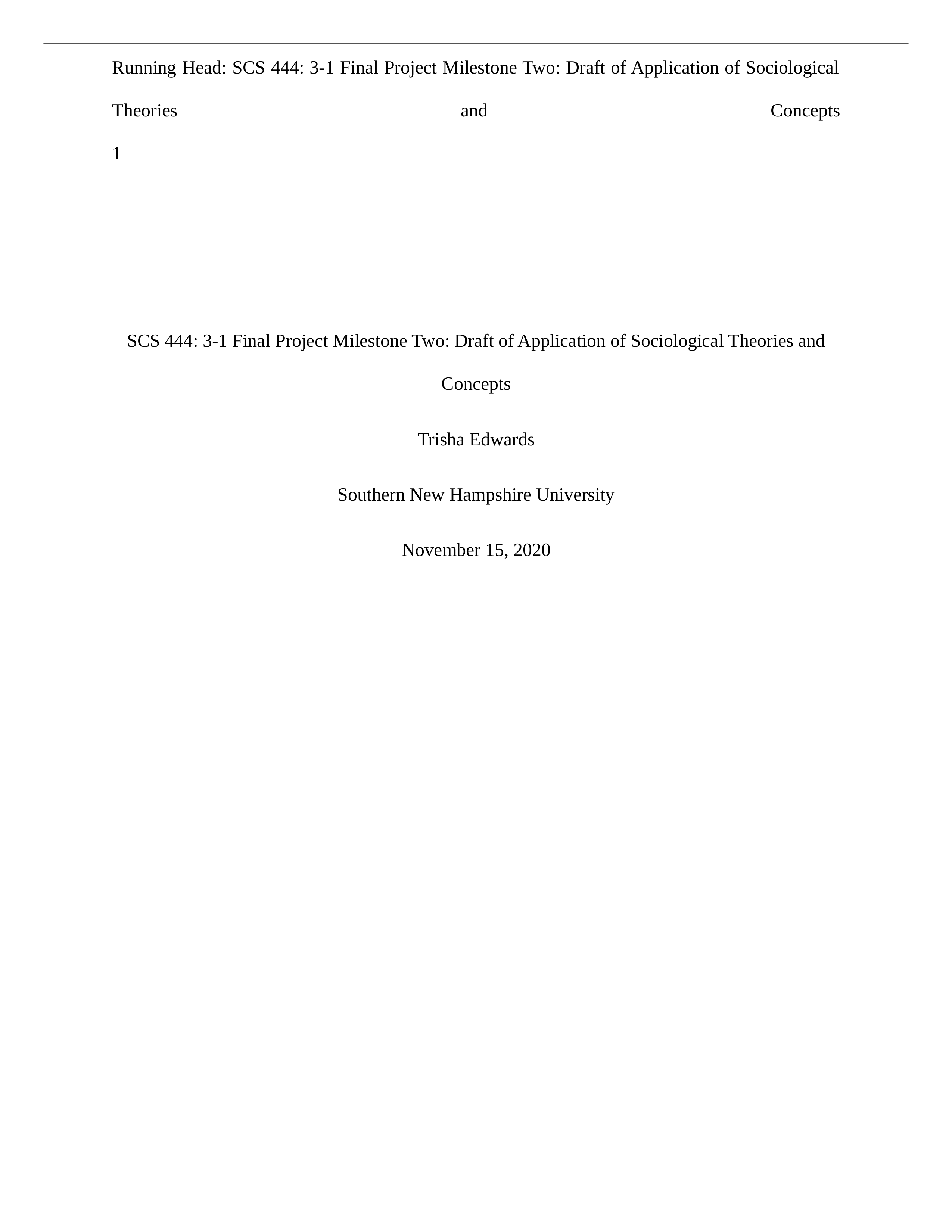 SCS 444_3-1 Final Project Milestone Two_Draft of Application of Sociological Theories and Concepts.d_dctmqf5vijf_page1