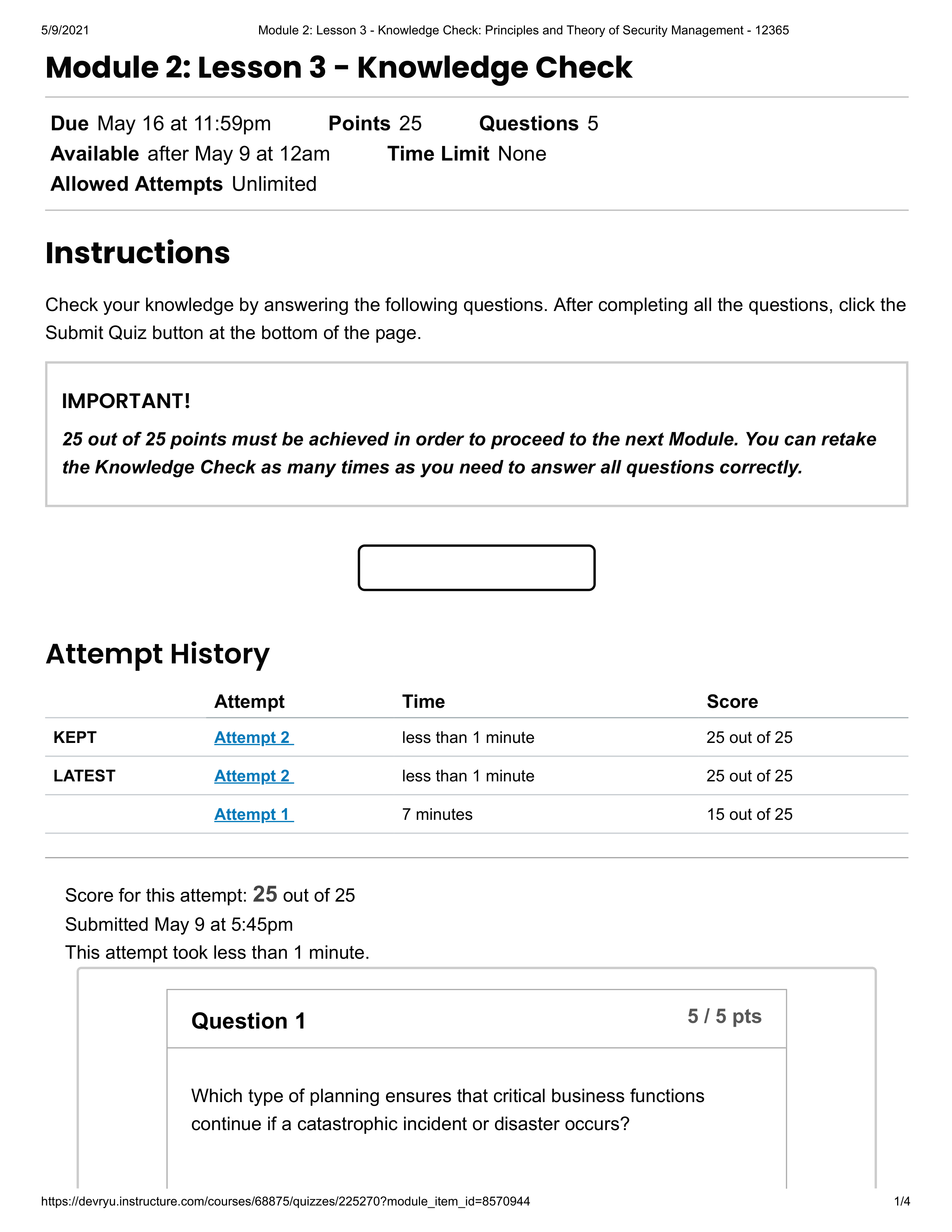 Module 2_ Lesson 3 - Knowledge Check_ Principles and Theory of Security Management - 12365.pdf_dczxs6zf1kk_page1