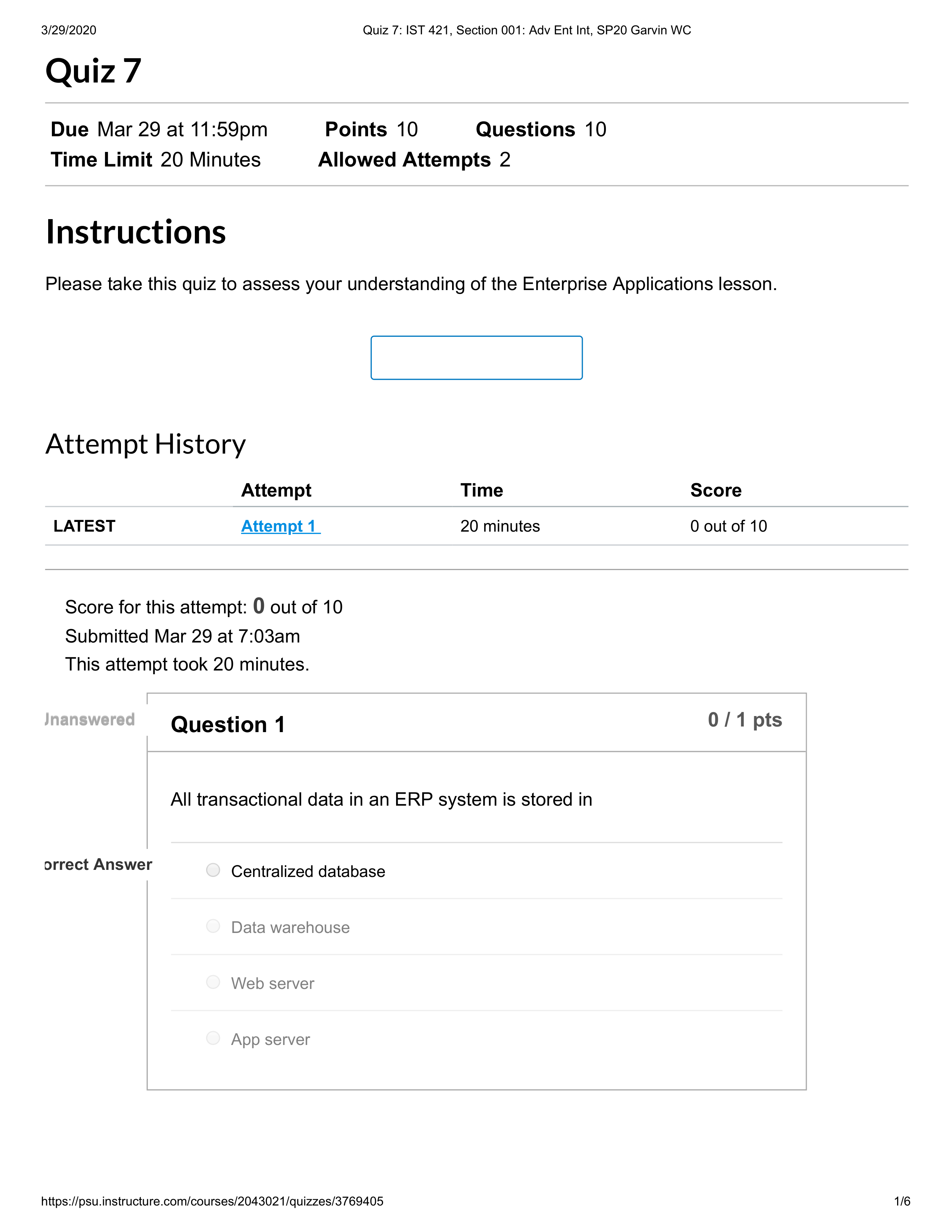 Quiz 7_ IST 421, Section 001_ Adv Ent Int, SP20 Garvin WC.pdf_dd1o6ht2gd1_page1