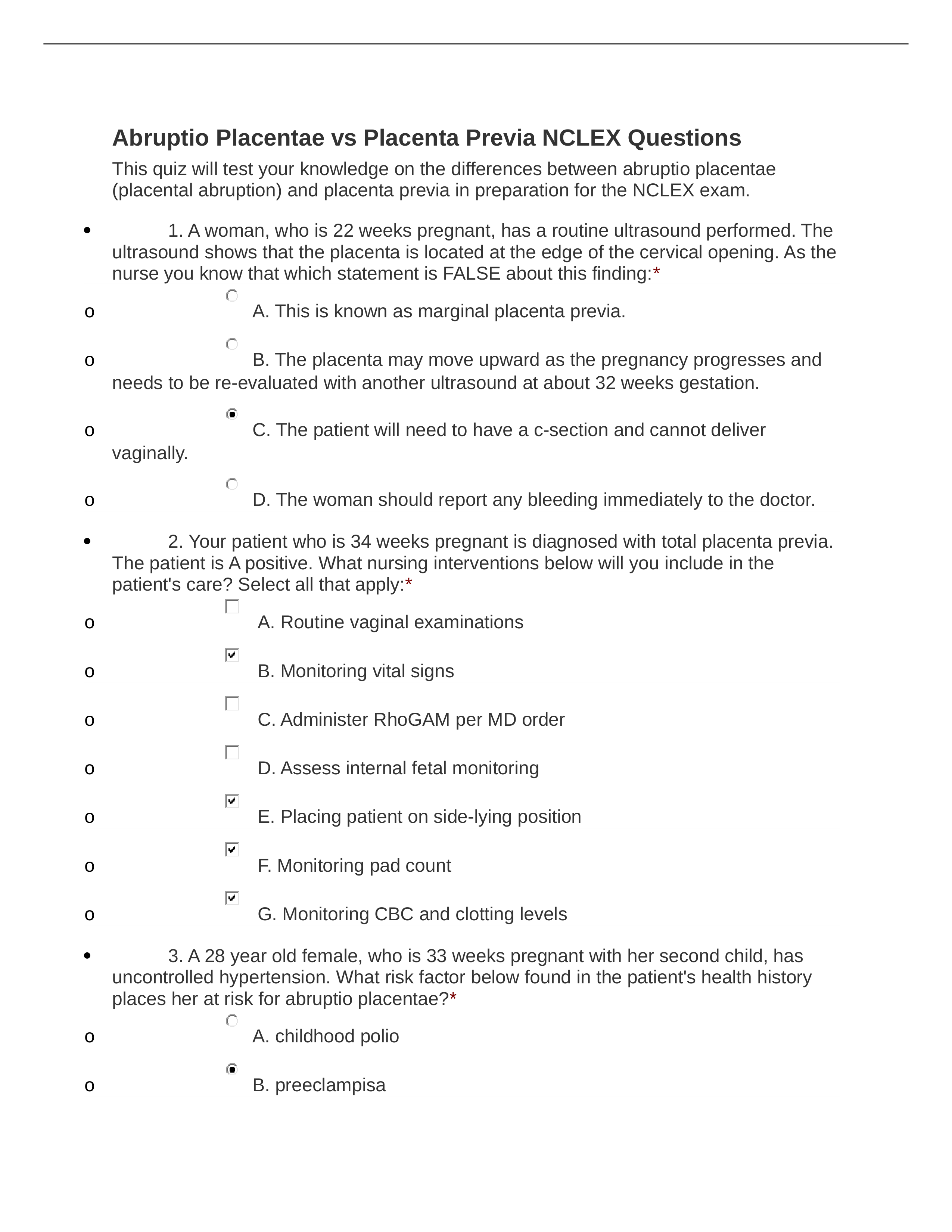 Abruptio Placentae vs Placenta Previa NCLEX Questions.docx_dd3buz5vw7j_page1