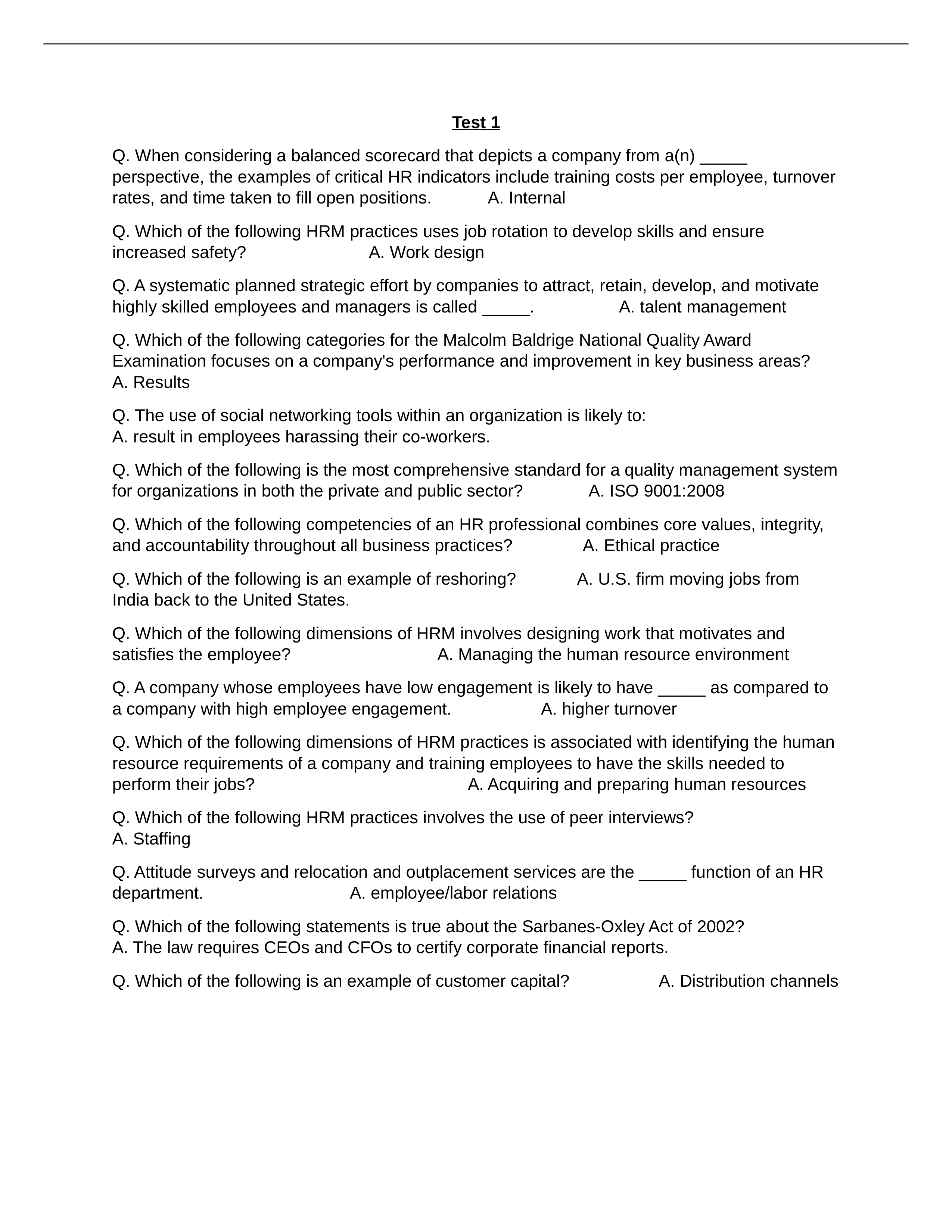 Pre-Test Human Rescource Management_dd7upa8gu57_page1