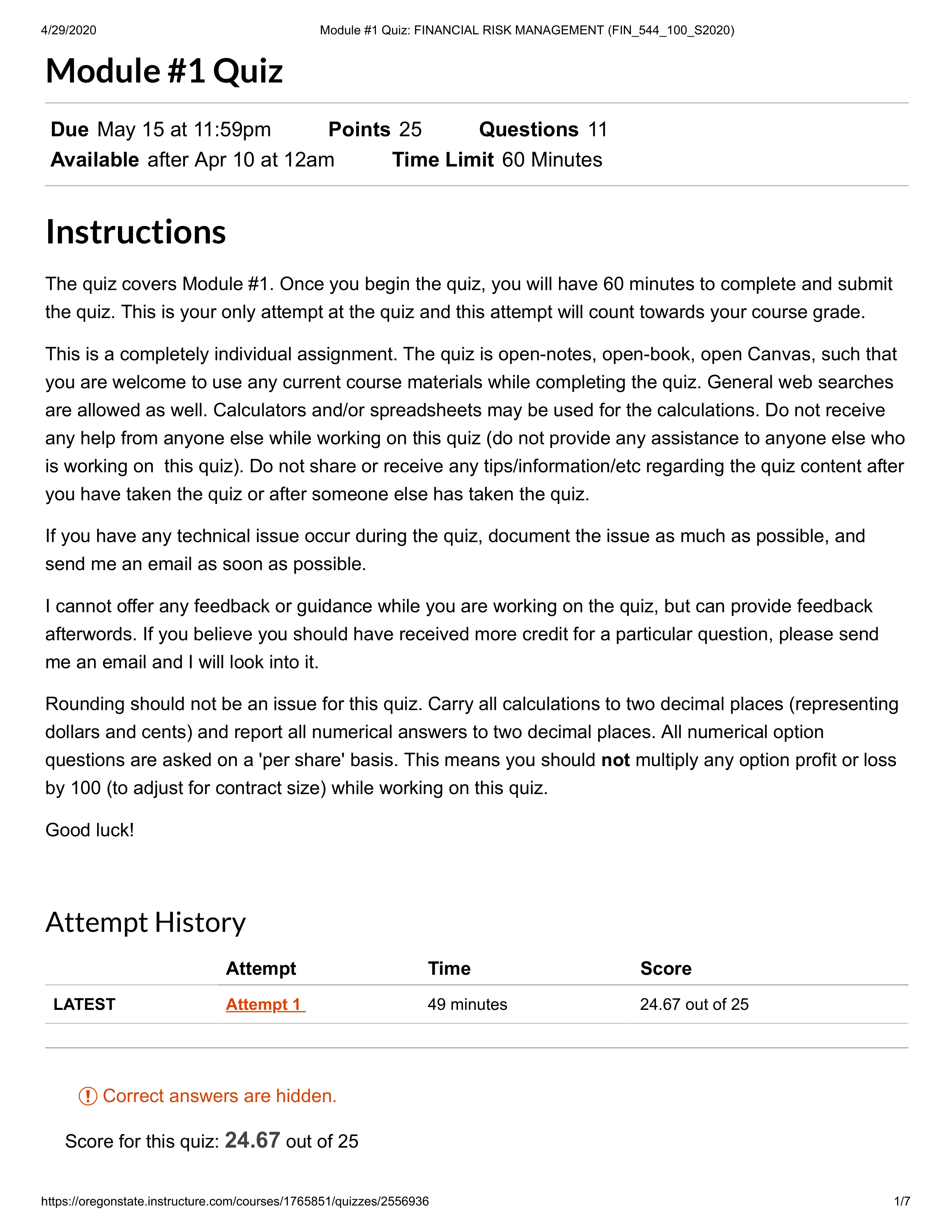 Module #1 Quiz_ FINANCIAL RISK MANAGEMENT (FIN_544_100_S2020).pdf_dd90img5hb3_page1