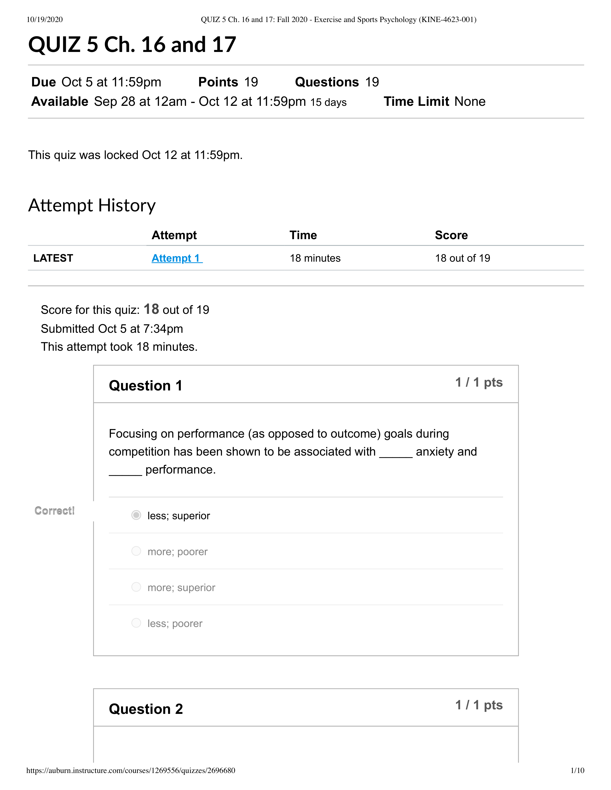 QUIZ 5 Ch. 16 and 17_ Fall 2020 - Exercise and Sports Psychology (KINE-4623-001).pdf_dda4x0m0qh1_page1