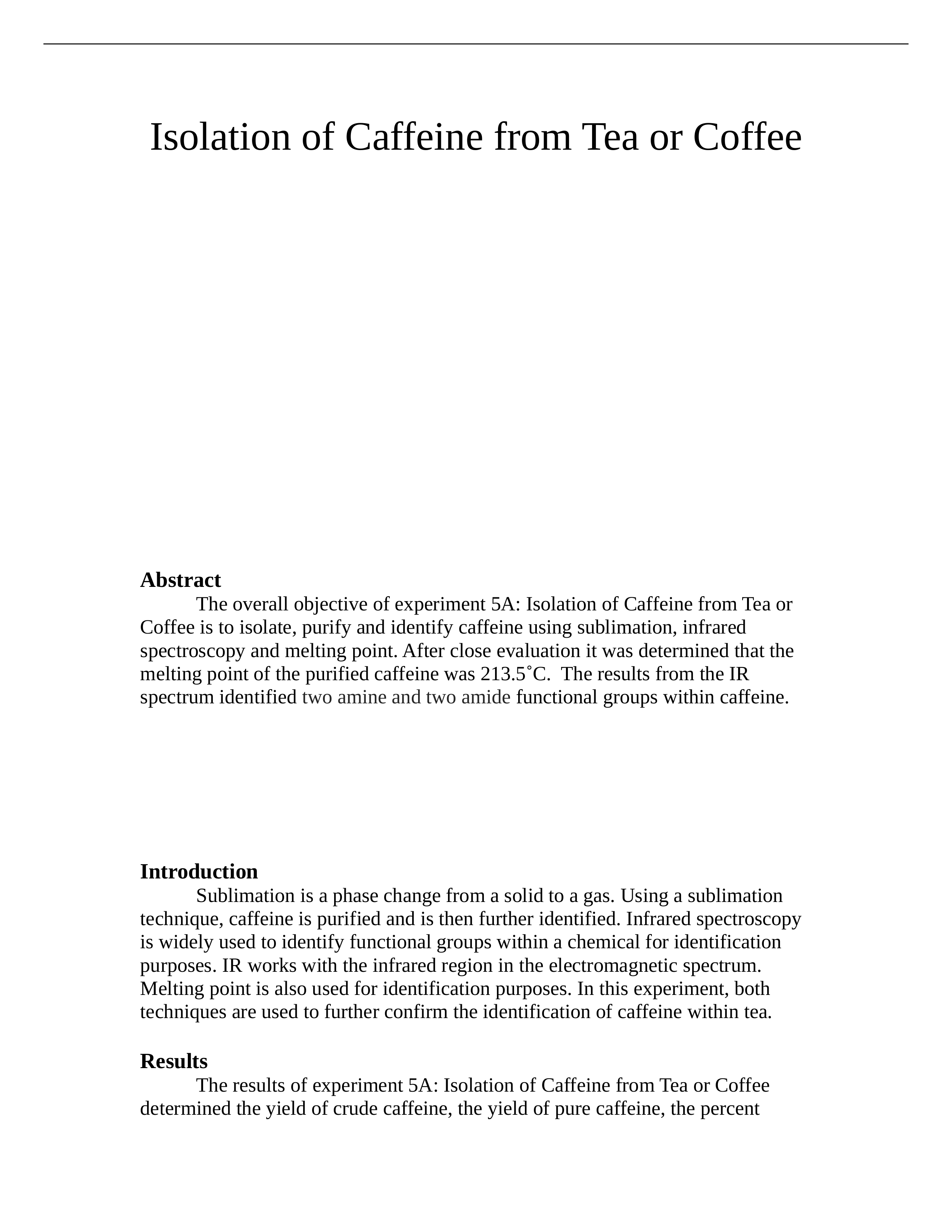 Isolation of Caffeine report_de13ghlpwi3_page1