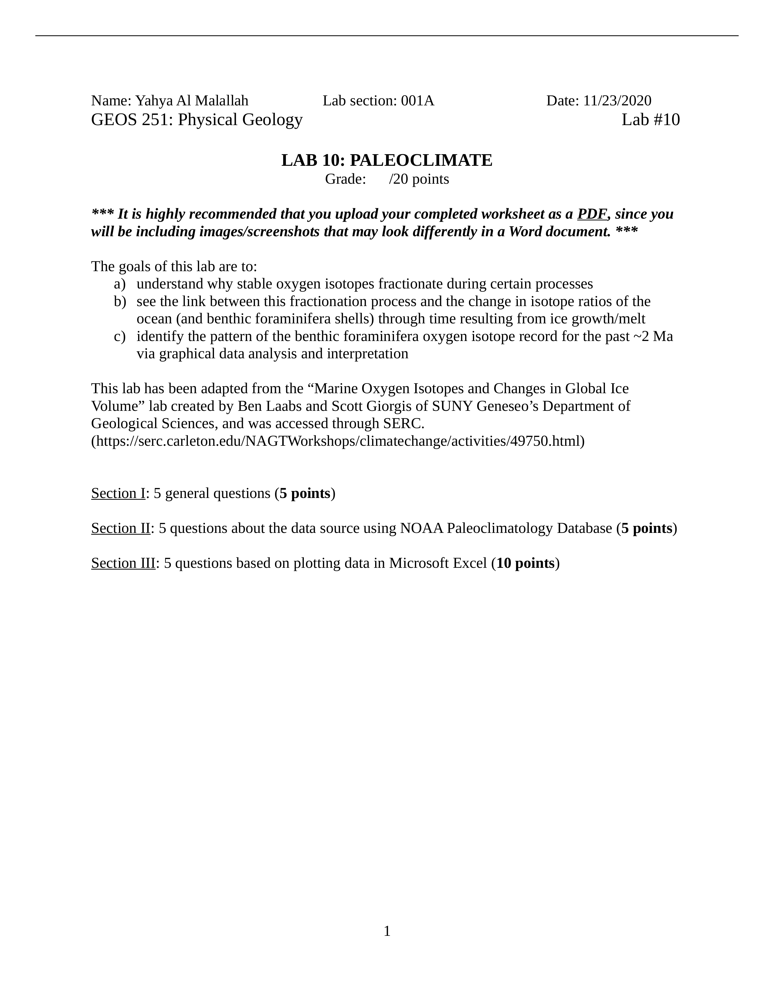 GEOS251_Lab10_Fall2020_Paleoclimate_WORKSHEET- Yahya Al Malallah.docx_de6flz6t6uh_page1