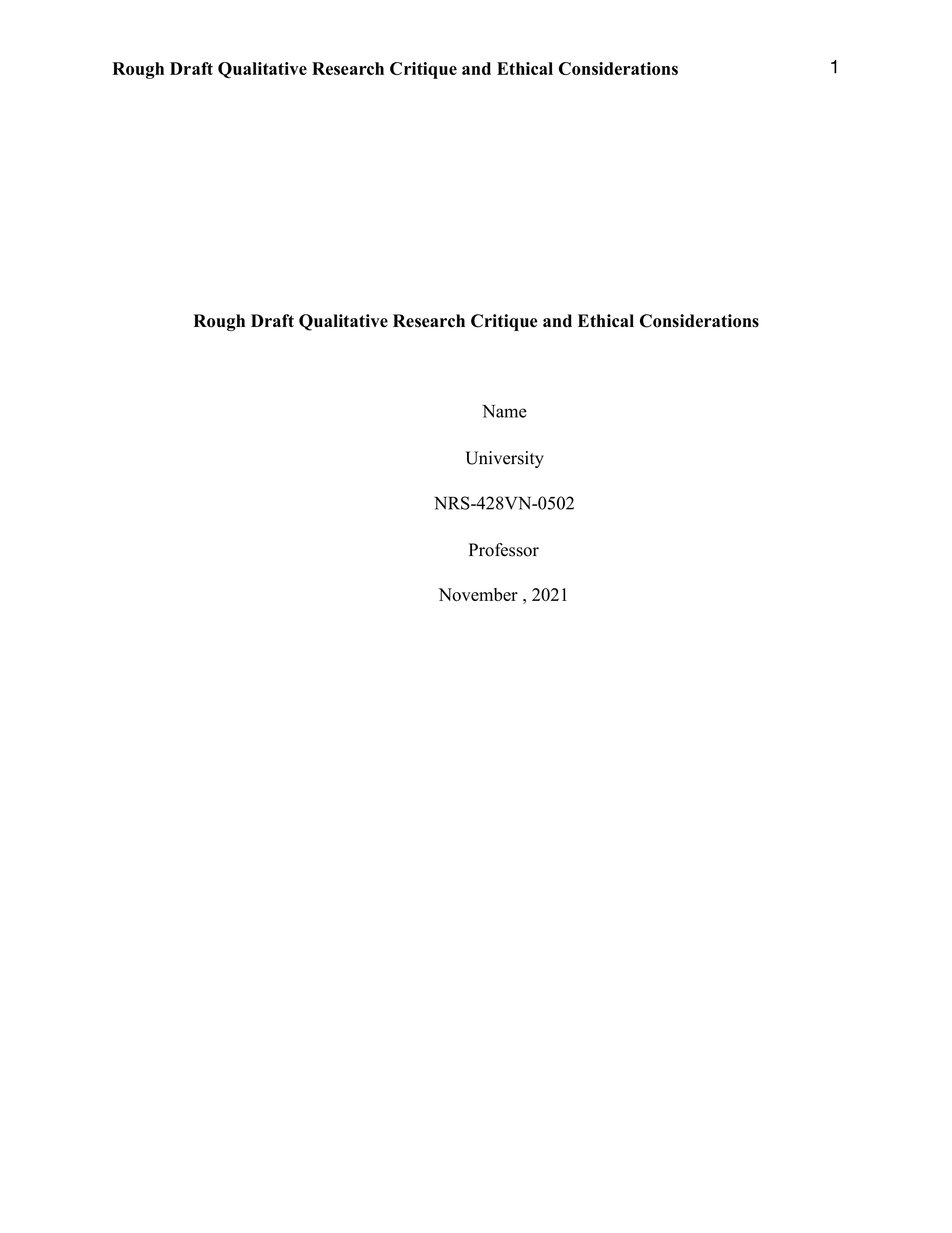 Rough Draft Qualitative Research Critique and Ethical Considerations .pdf_de6m4utsa71_page1