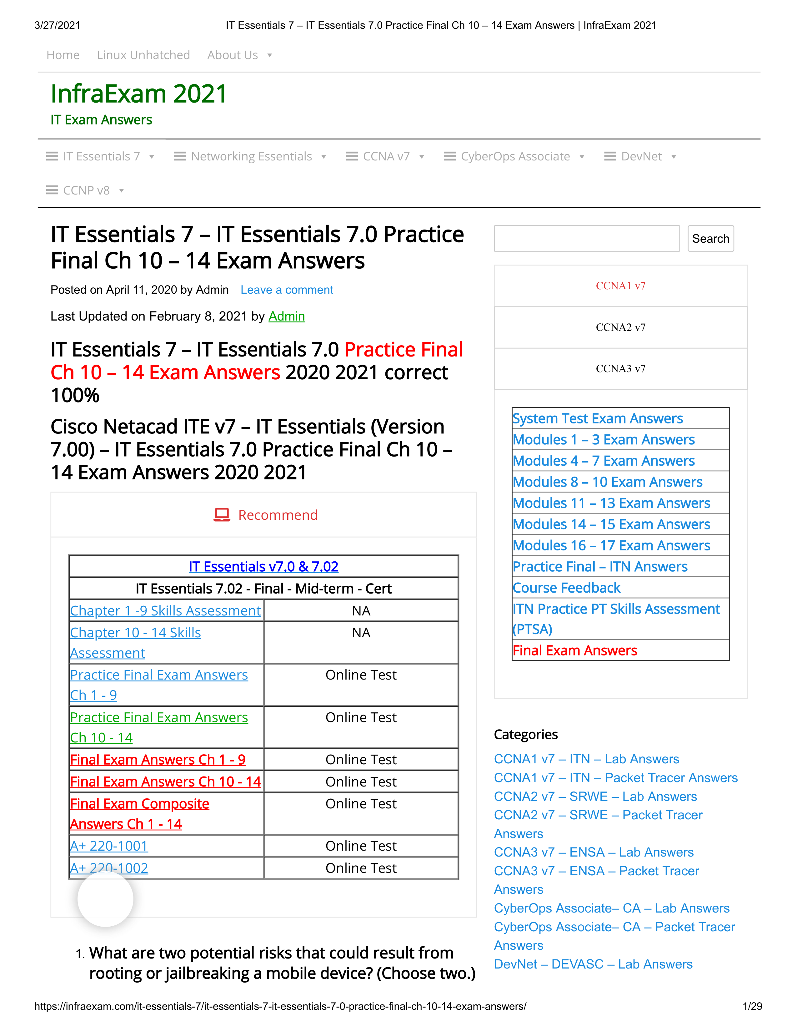 IT Essentials 7 - IT Essentials 7.0 Practice Final Ch 10 - 14 Exam Answers _ InfraExam 2021.pdf_de8orydbcyc_page1