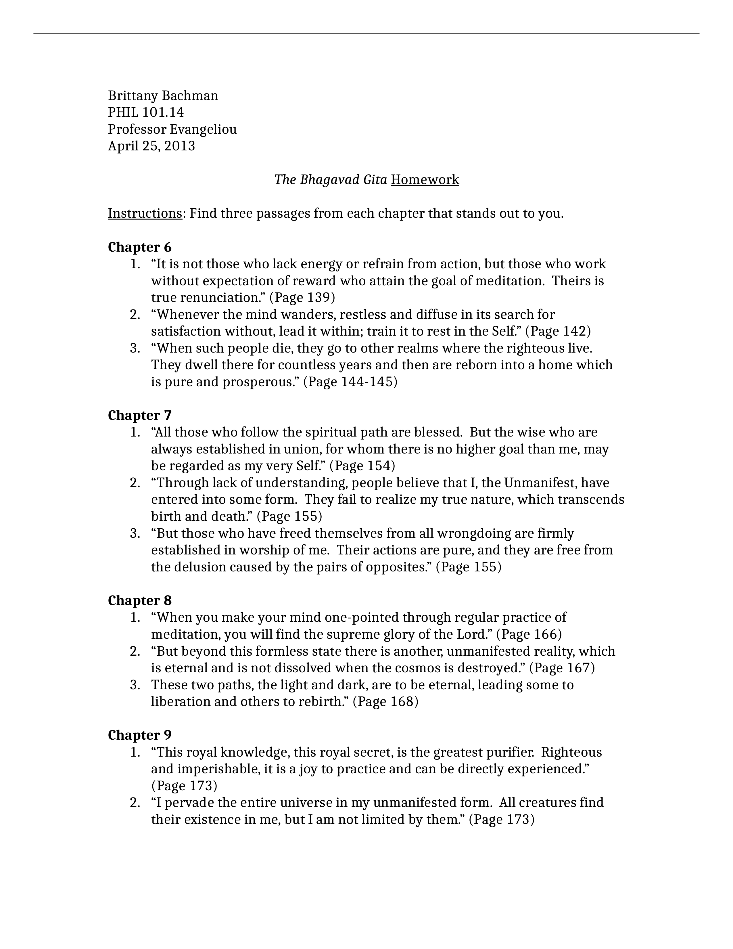 The Bhagavad Gita Homework Chapters 6-10_debl2034yx7_page1