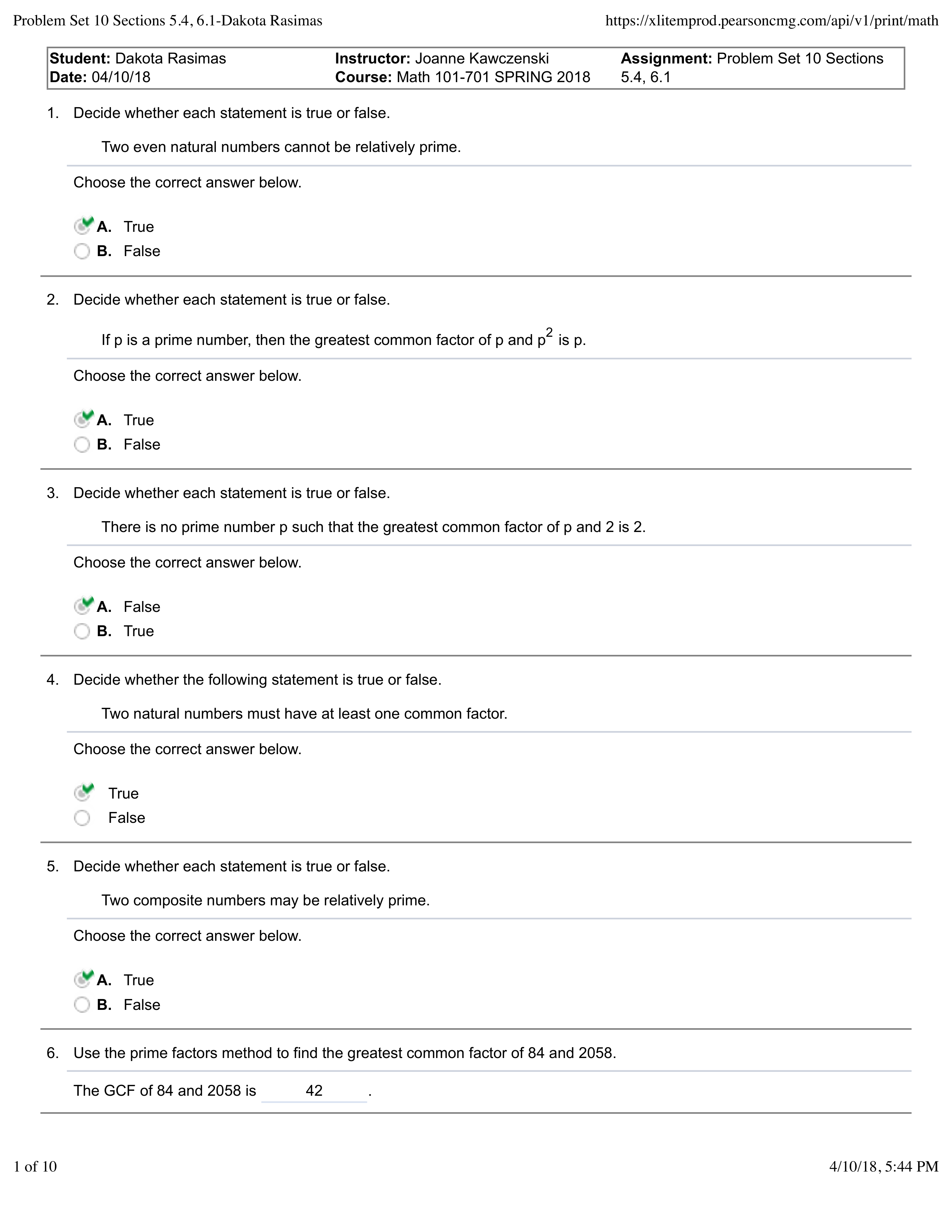 Problem Set 10 Sections 5.4, 6.1-Dakota Rasimas.pdf_dejzwzg1qen_page1