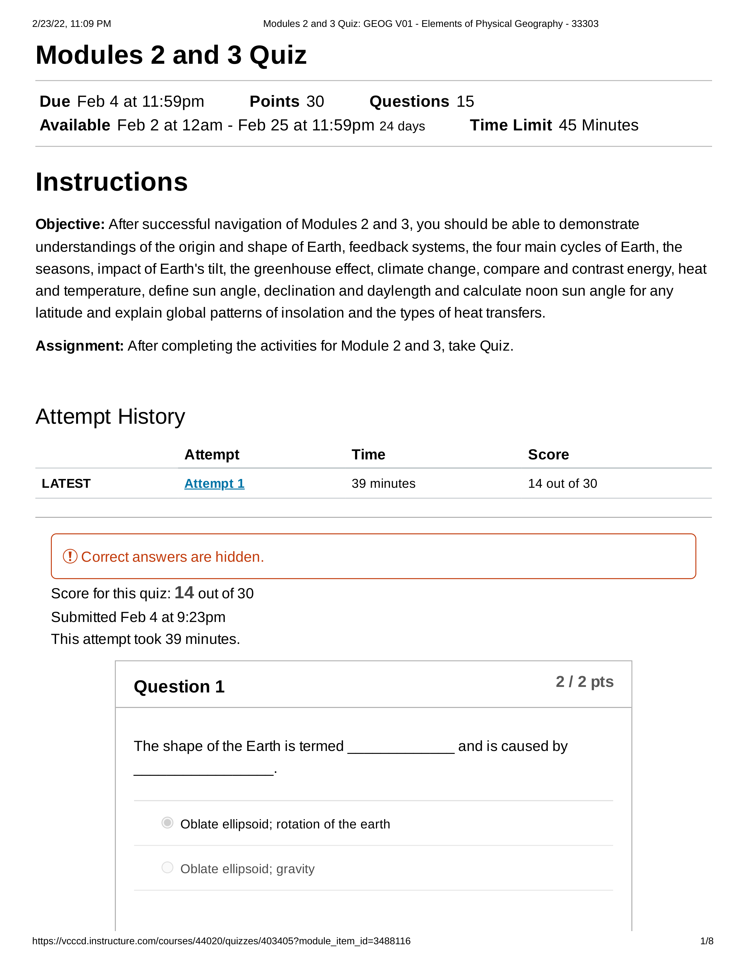 Modules 2 and 3 Quiz_ GEOG V01 - Elements of Physical Geography - 33303.pdf_depe18k4f0m_page1