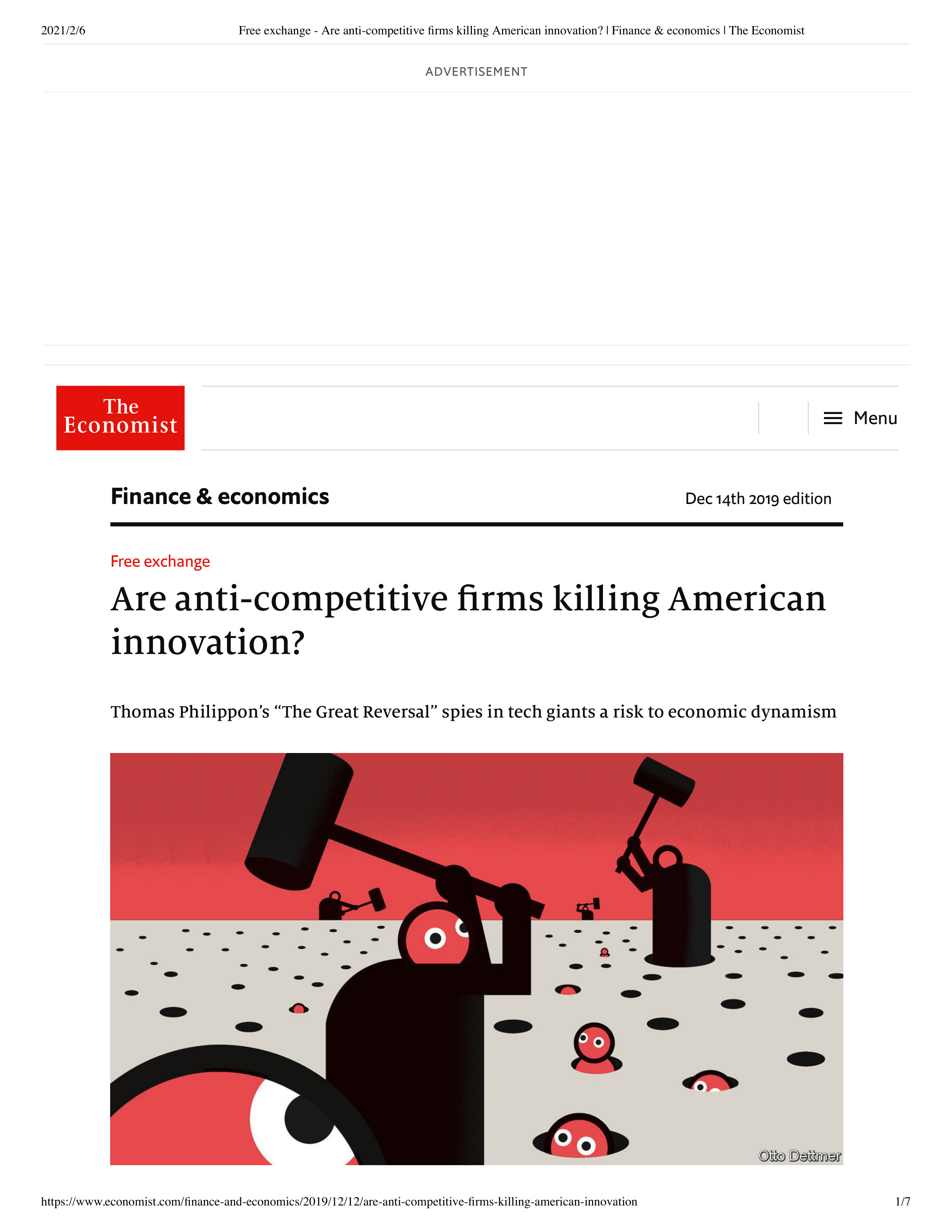 1.14 Free exchange - Are anti-competitive firms killing American innovation_ _ Finance & economics __deqdqj3b0np_page1