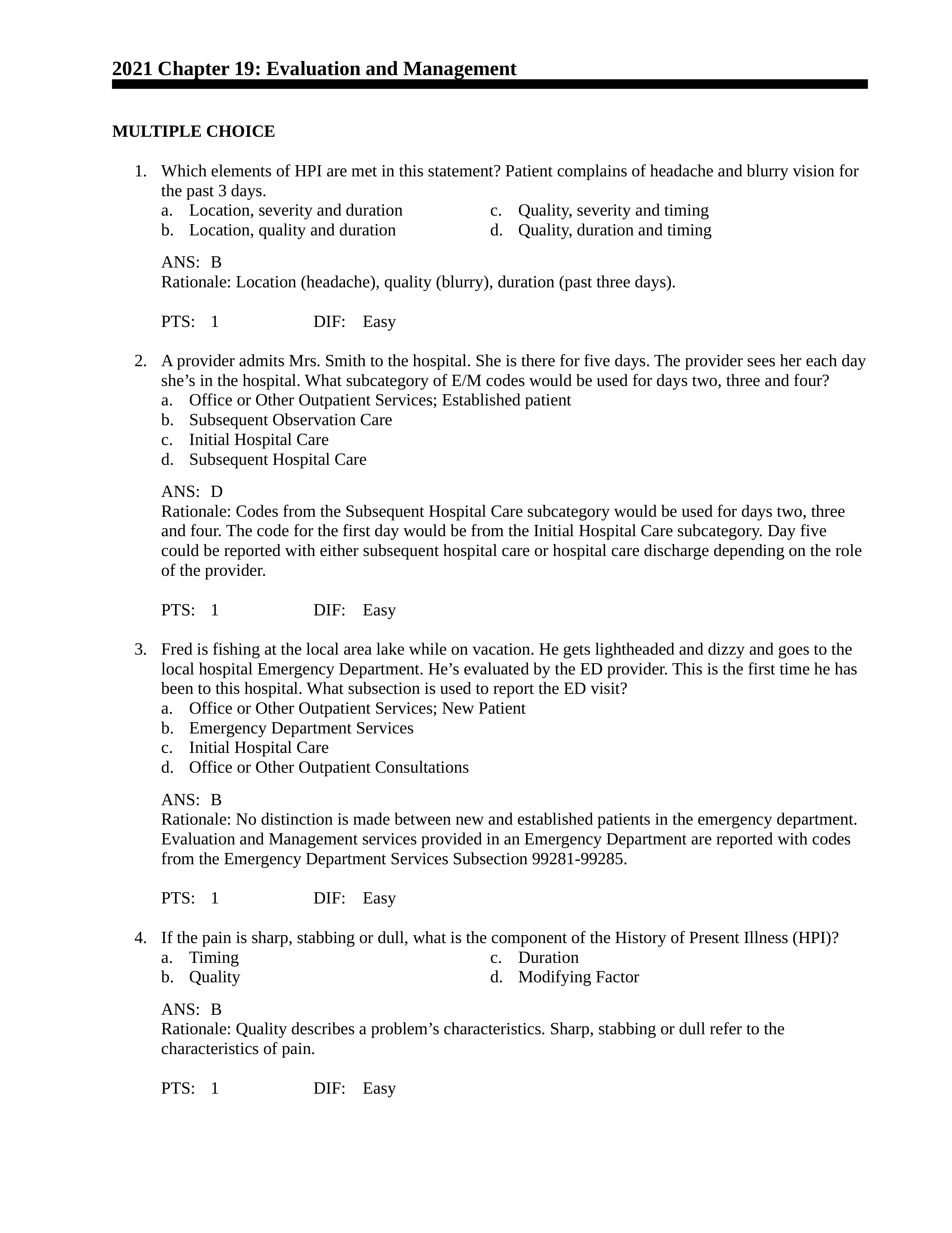 2021 CPC Chapter 19 Evaluation and Management - Answer Key-1.docx_desac9b8uc8_page1