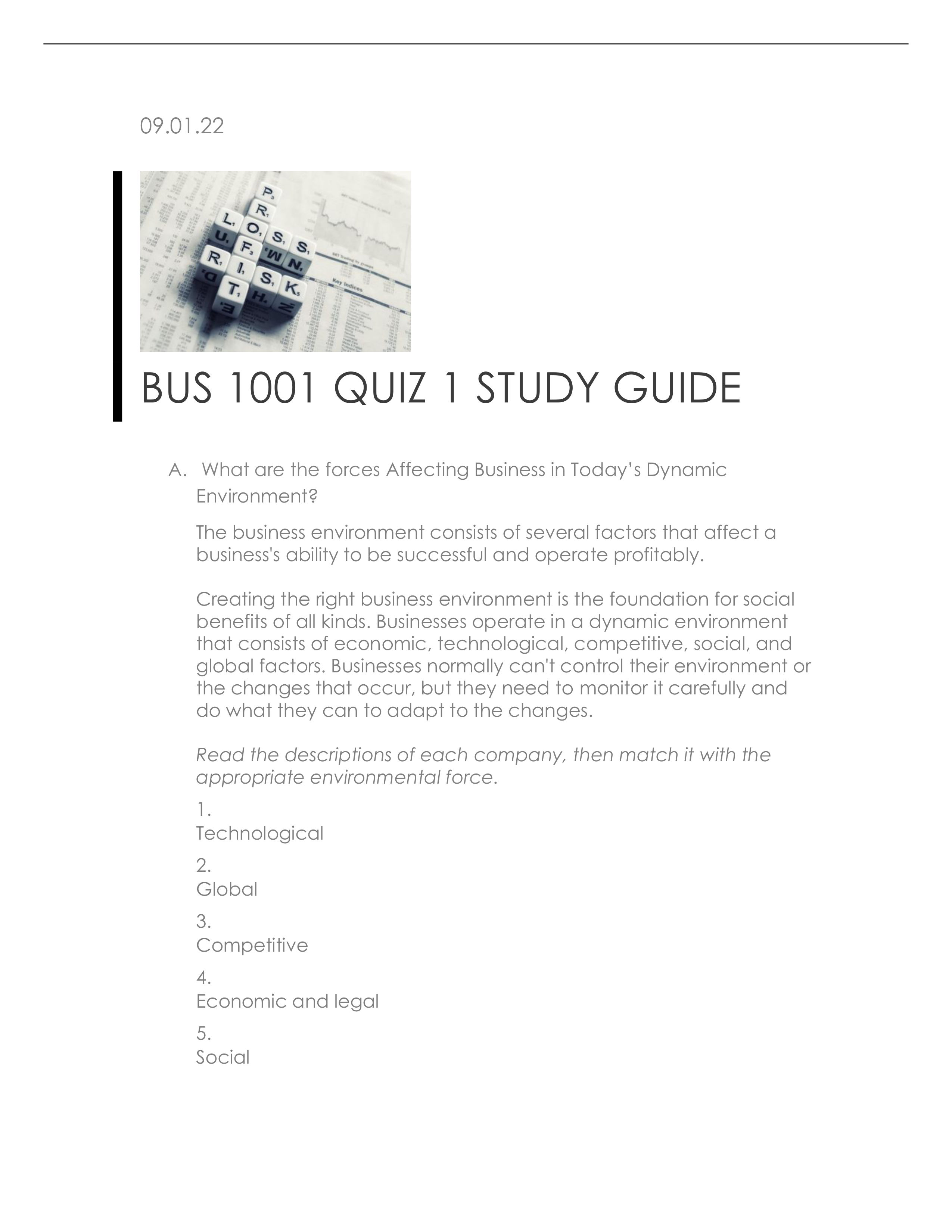 BUS 1001 Fall 2022 Quiz 1 Review (1).pdf_dexlcrf8b5f_page1