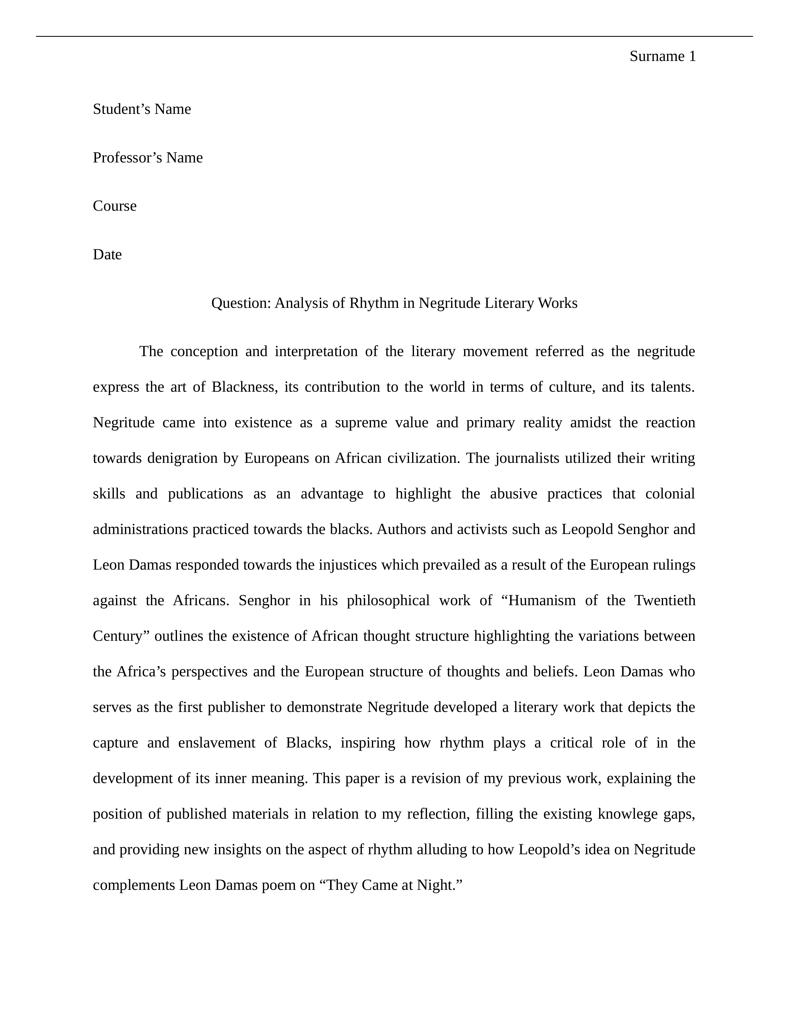 Negritude Assignment 8page.docx_df153zyezzd_page1