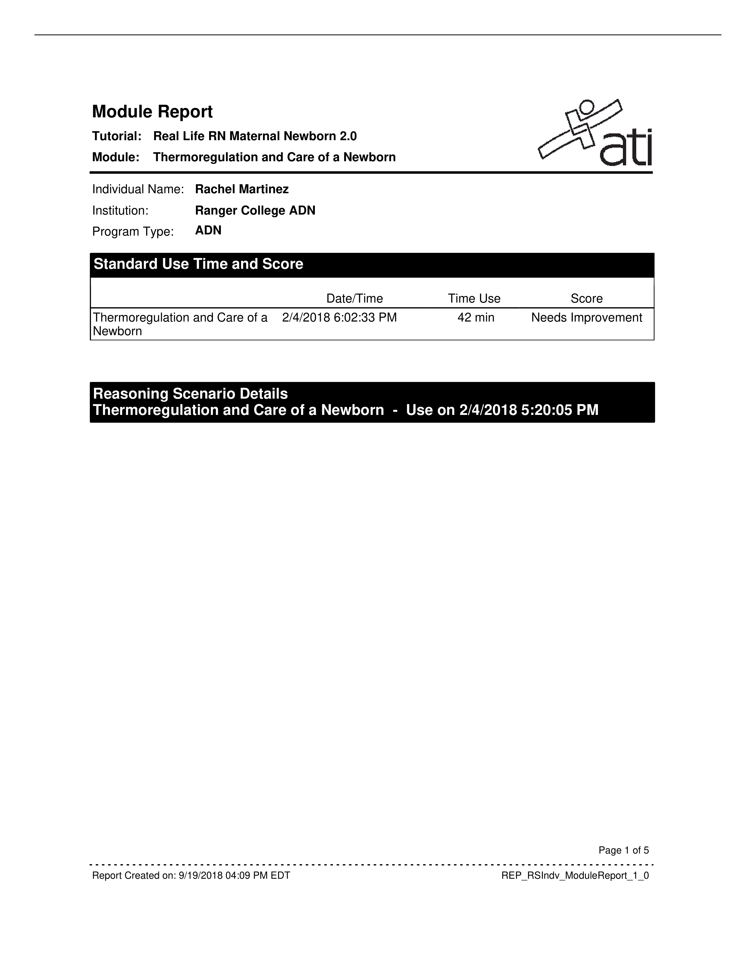 ATI RN Real Life Simulation Maternal Newborn - Thermoregulation and care of a newborn.pdf_dfpaiwr5aeu_page1