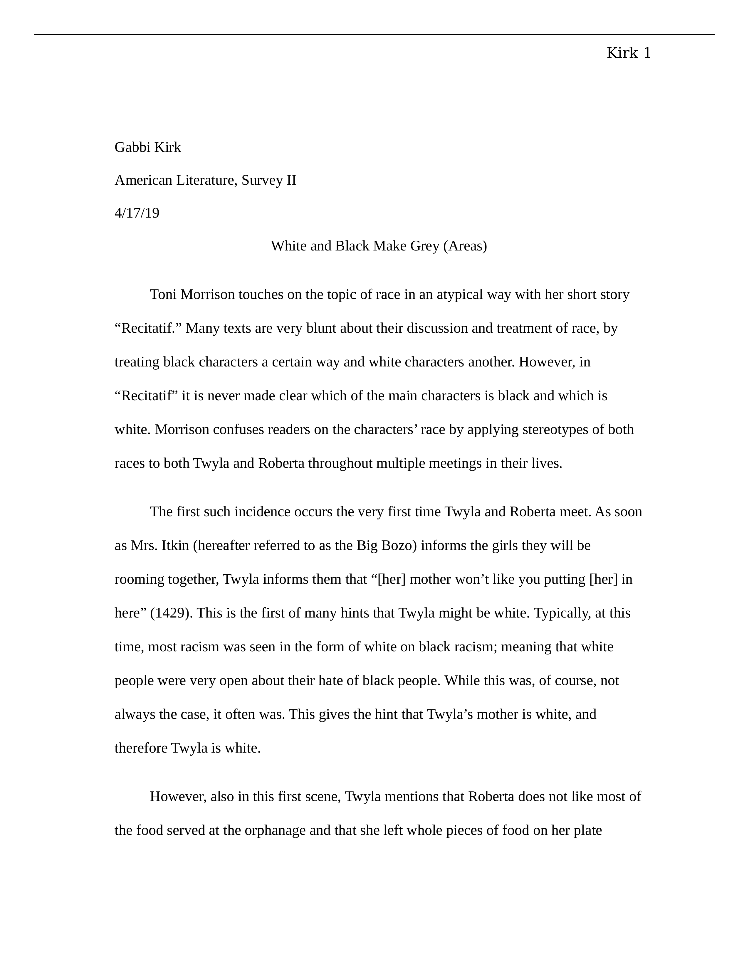 essay 2 Recitatif - Gabbi Kirk .docx_dfs3u9gsq0c_page1