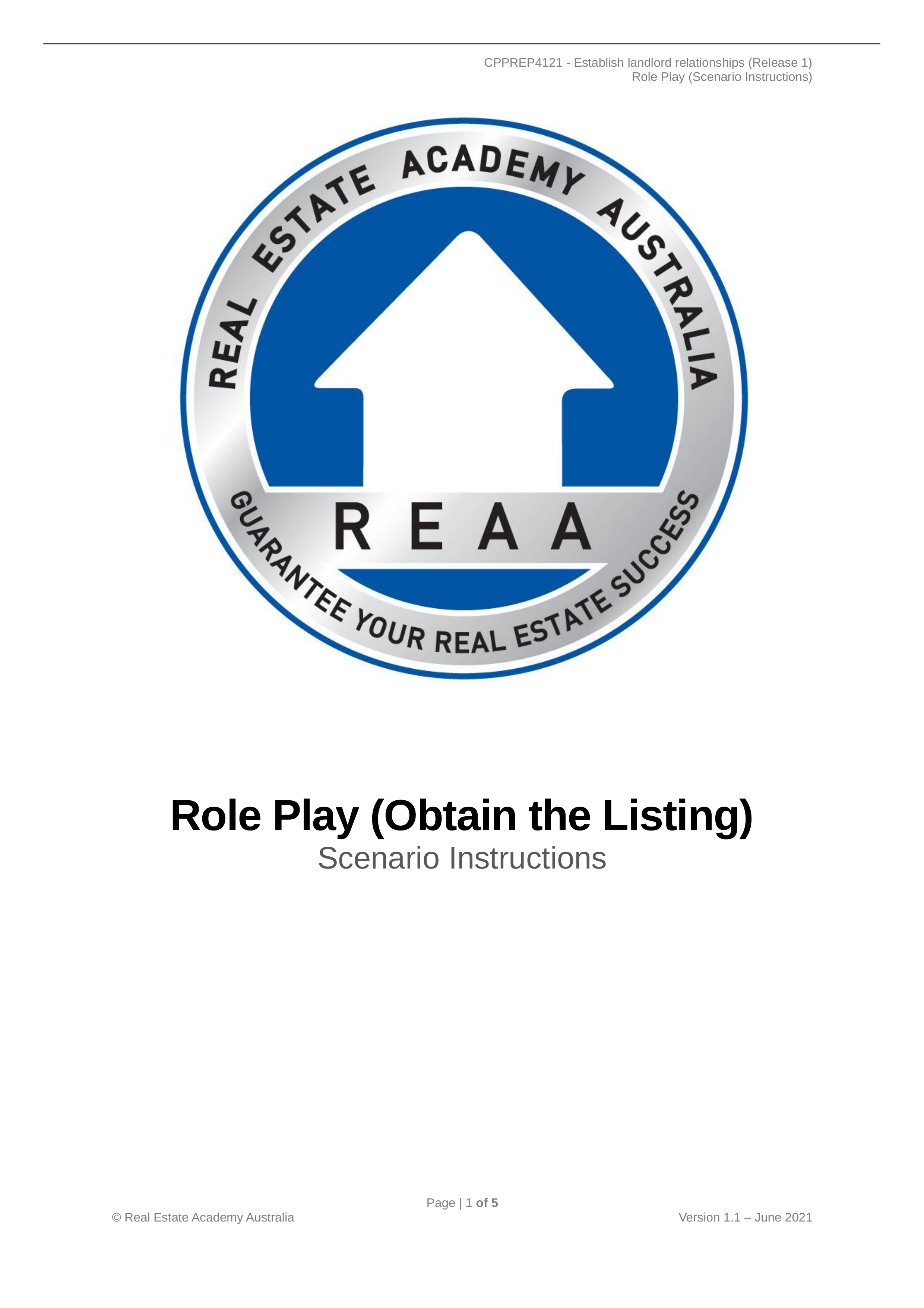 REAA - CPPREP4121 - Role Play - Obtain Lease Listing (Scenario Instructions) v1.1.docx_dfuora46pwq_page1