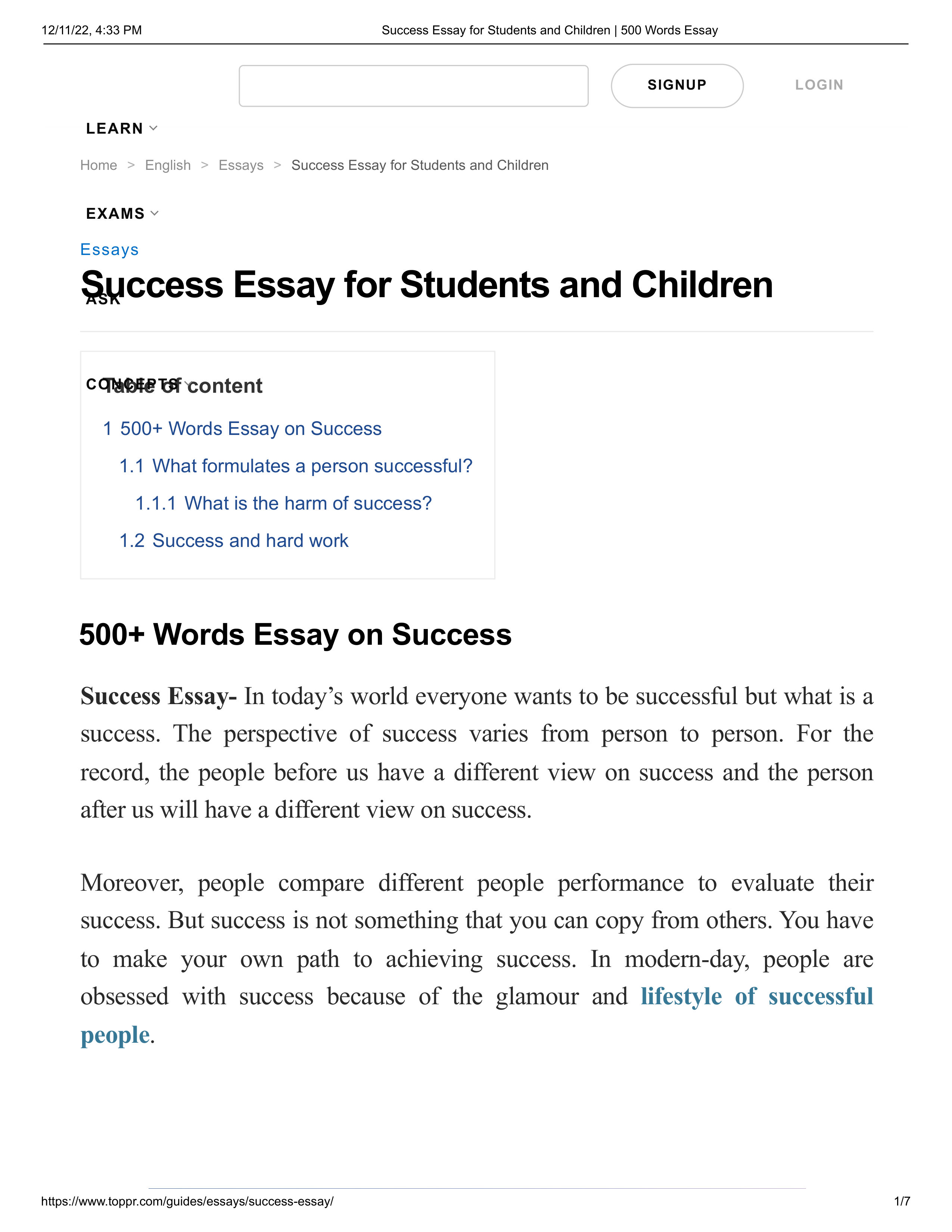 Success Essay for Students and Children _ 500 Words Essay.pdf_dgke3zr5g9l_page1