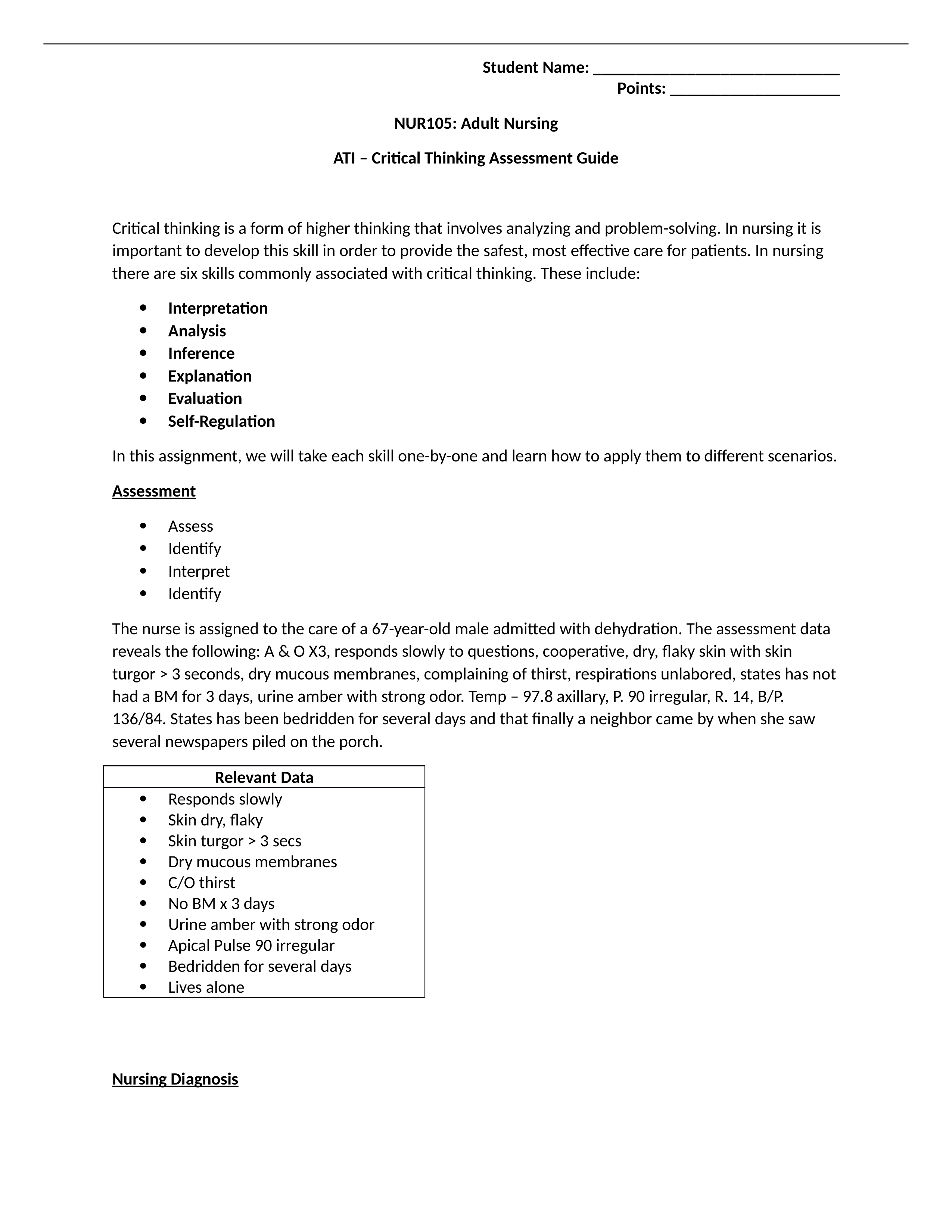 NUR105_ATI Critical Thinking Assessment Guide-2.docx_dgnap785n9o_page1