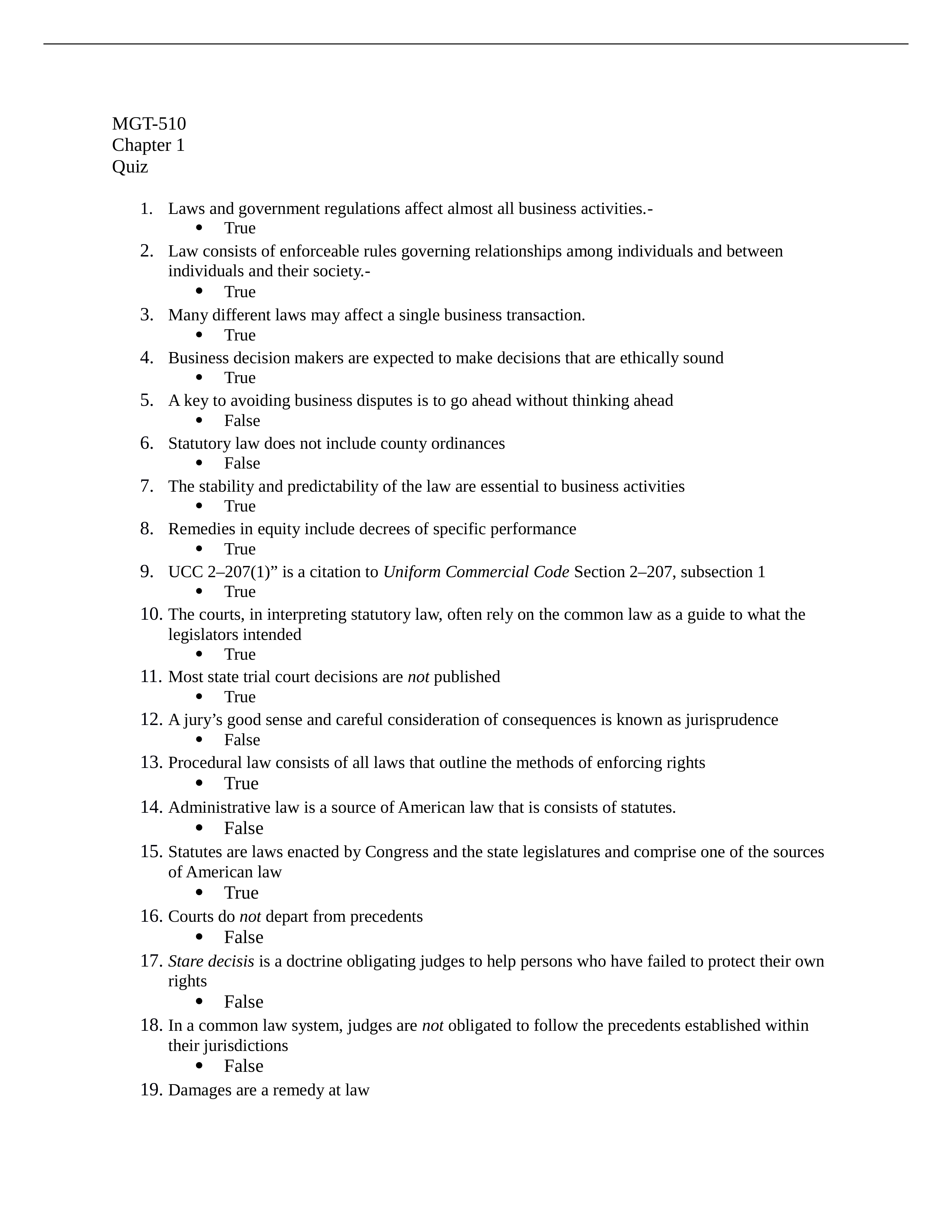 MGT-510 Chapter 1 Quiz .docx_dgq673e2lpn_page1