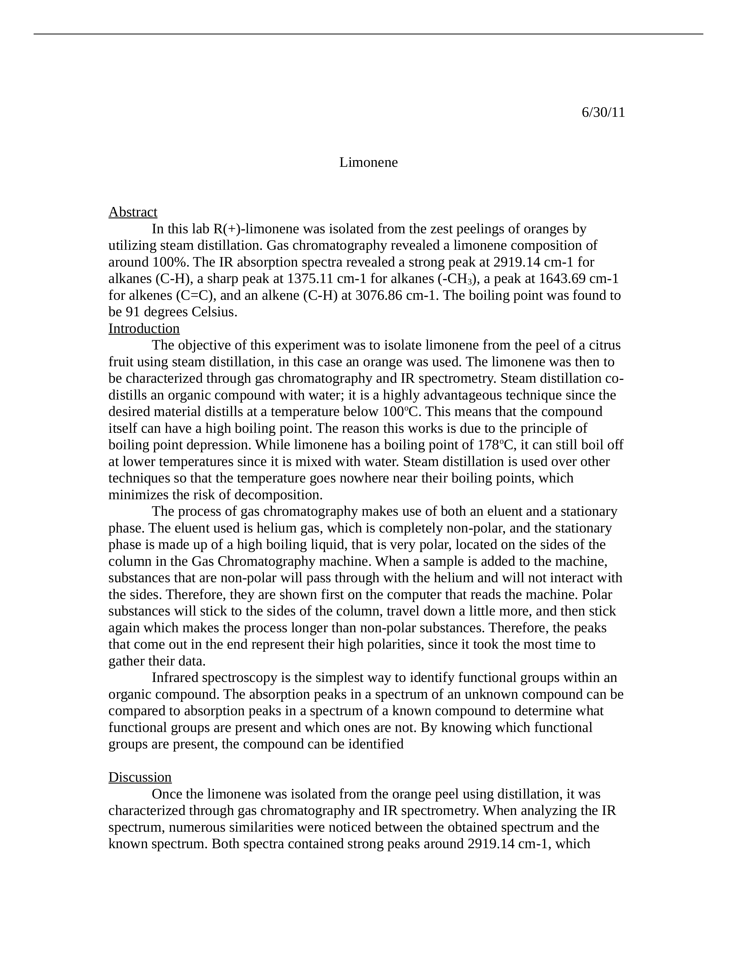 limonene Lab Report OChem_dgv7f7dm3ai_page1