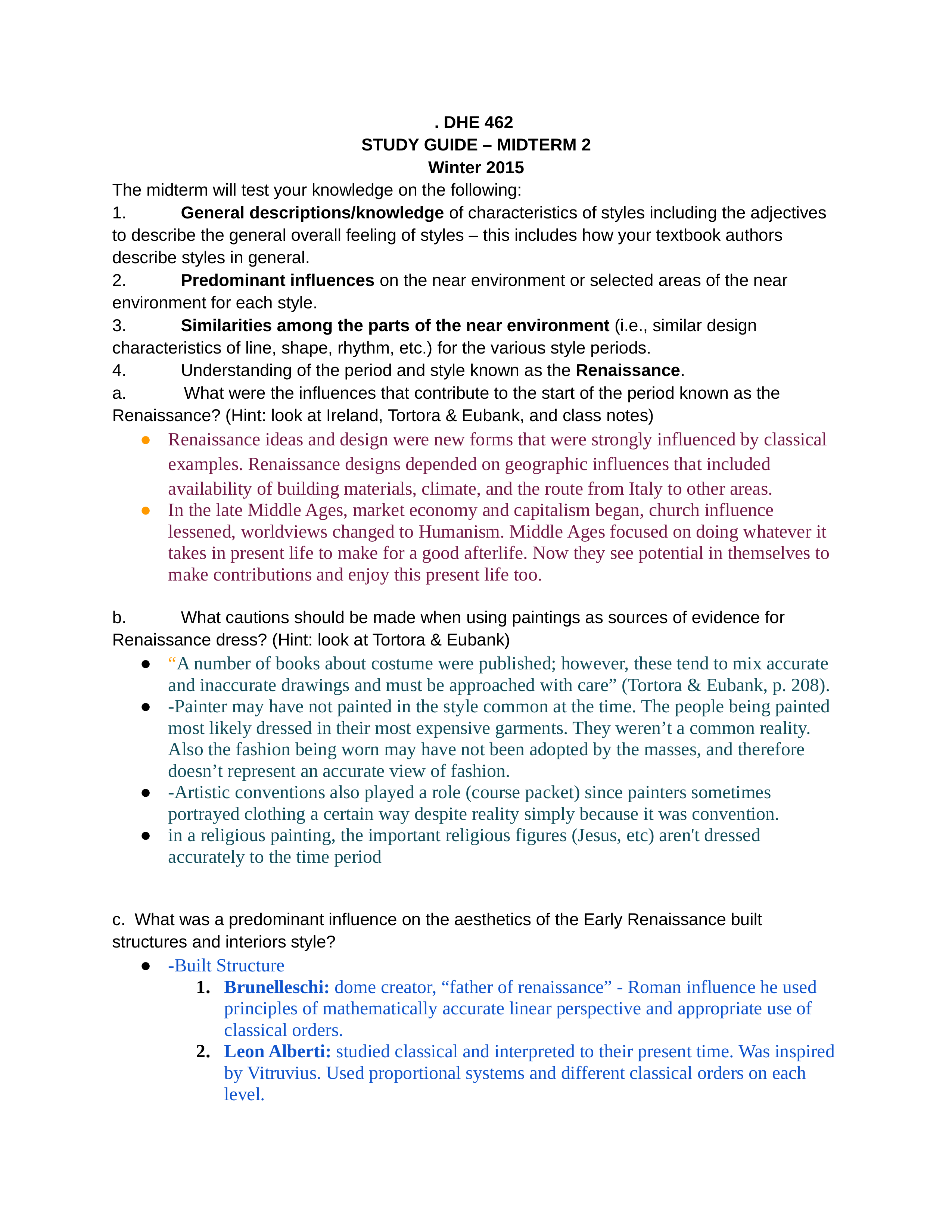 DHE 462 MIDTERM 2 STUDY GUIDE_dgygbijm44u_page1