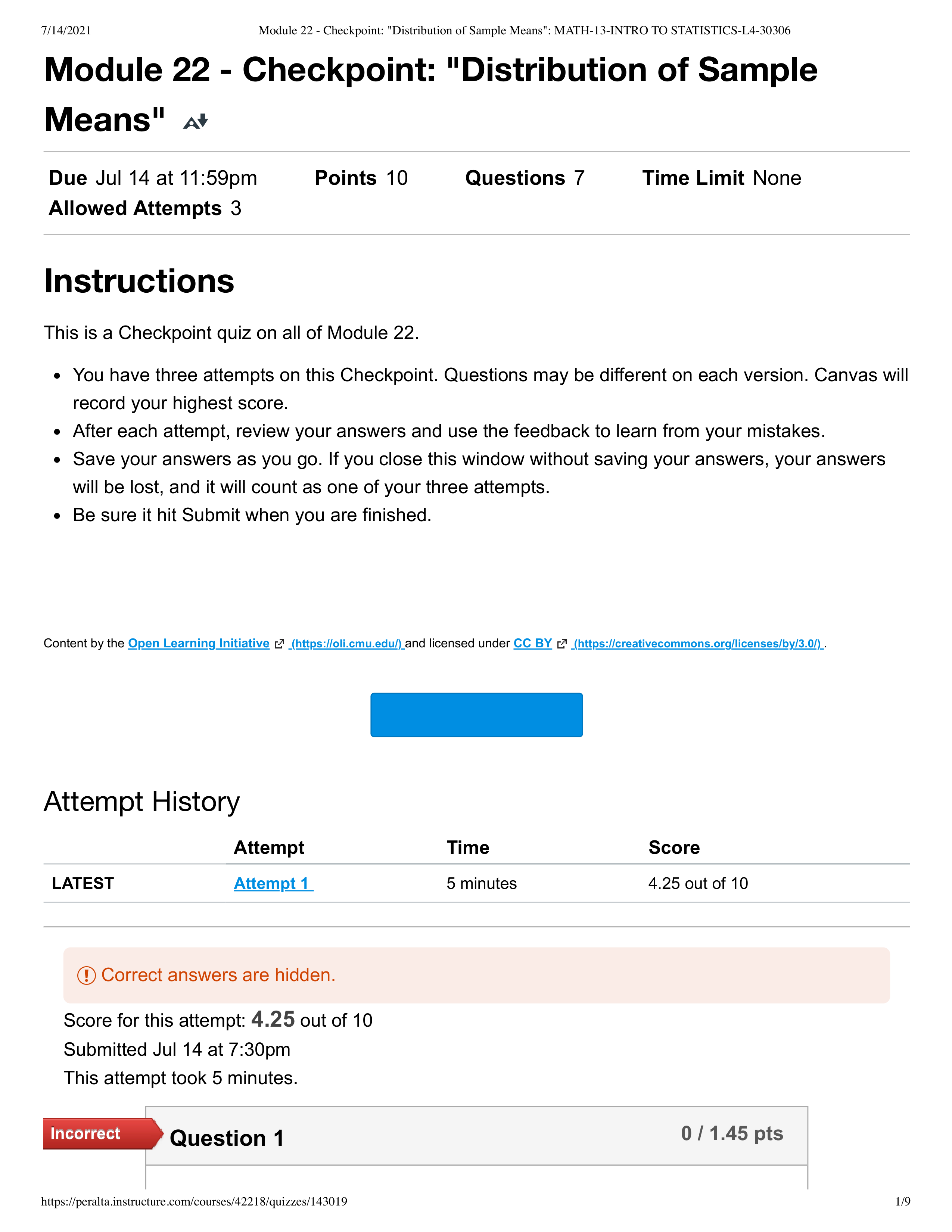 Module 22 - Checkpoint_ _Distribution of Sample Means__ MATH-13-INTRO TO STATISTICS-L4-30306.pdf_dh4p6blnrap_page1