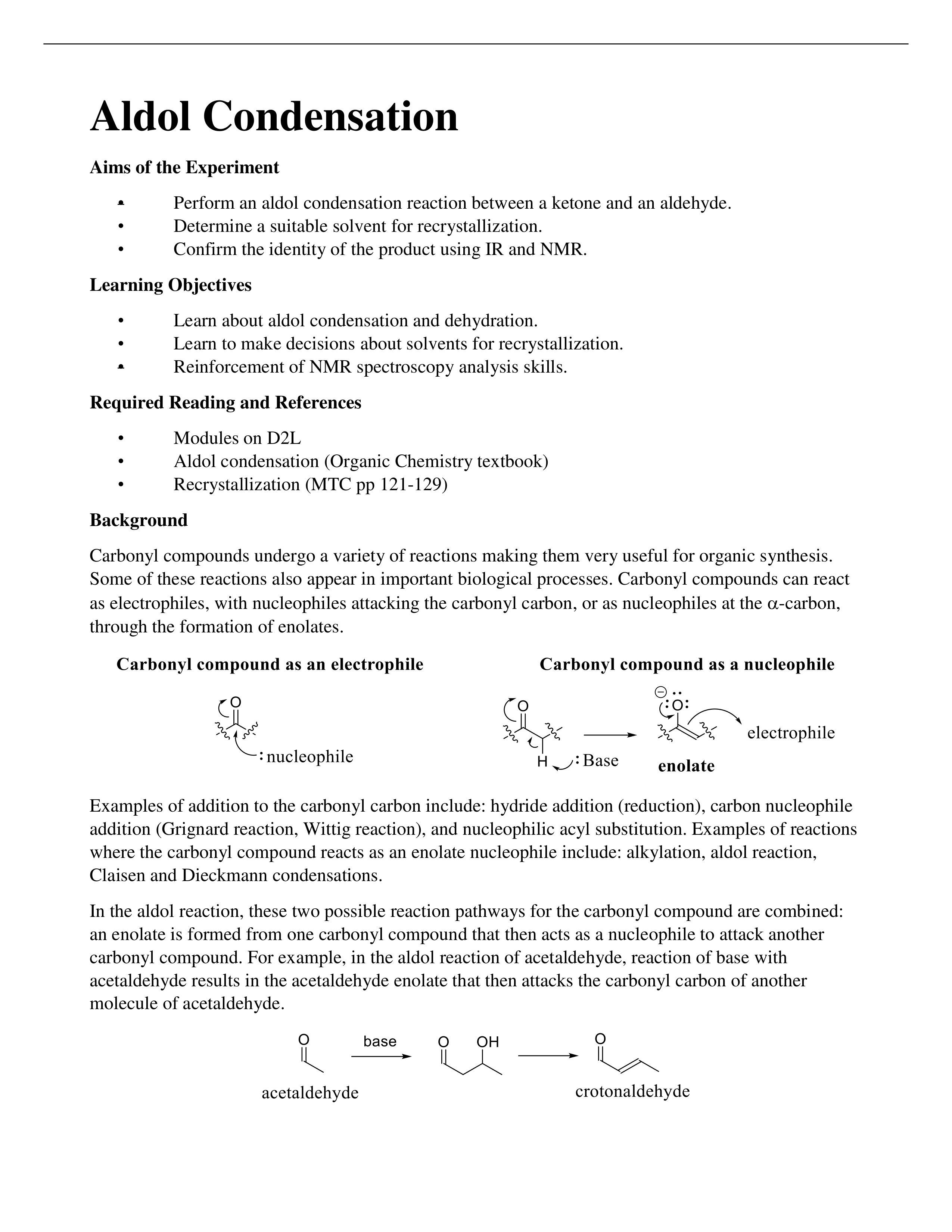 Aldol Condensation Procedure.pdf_dh734vyj4uw_page1