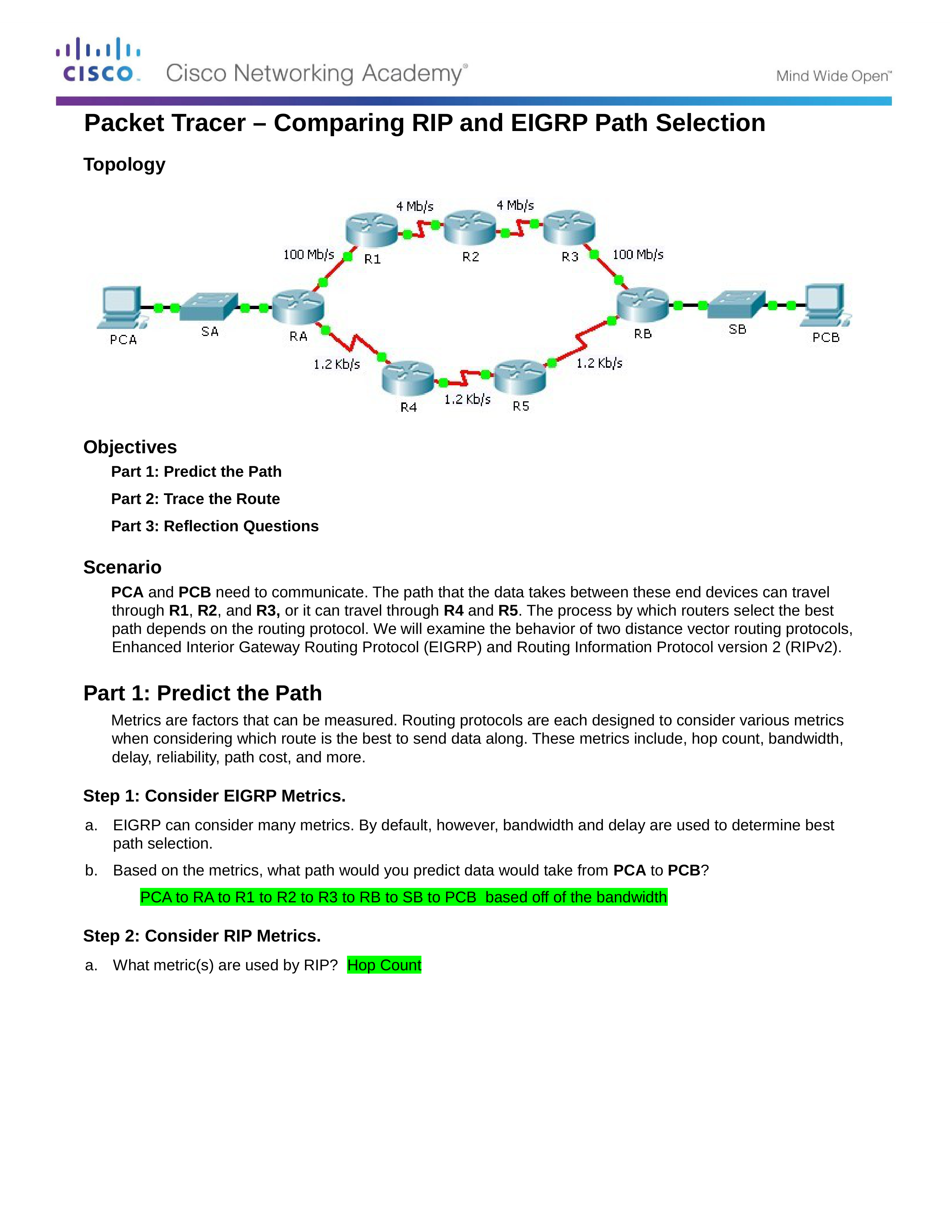 5.2.3.4 Packet Tracer - Comparing RIP and EIGRP Path Selection Instructions.docx_dhn2pmmuz8z_page1