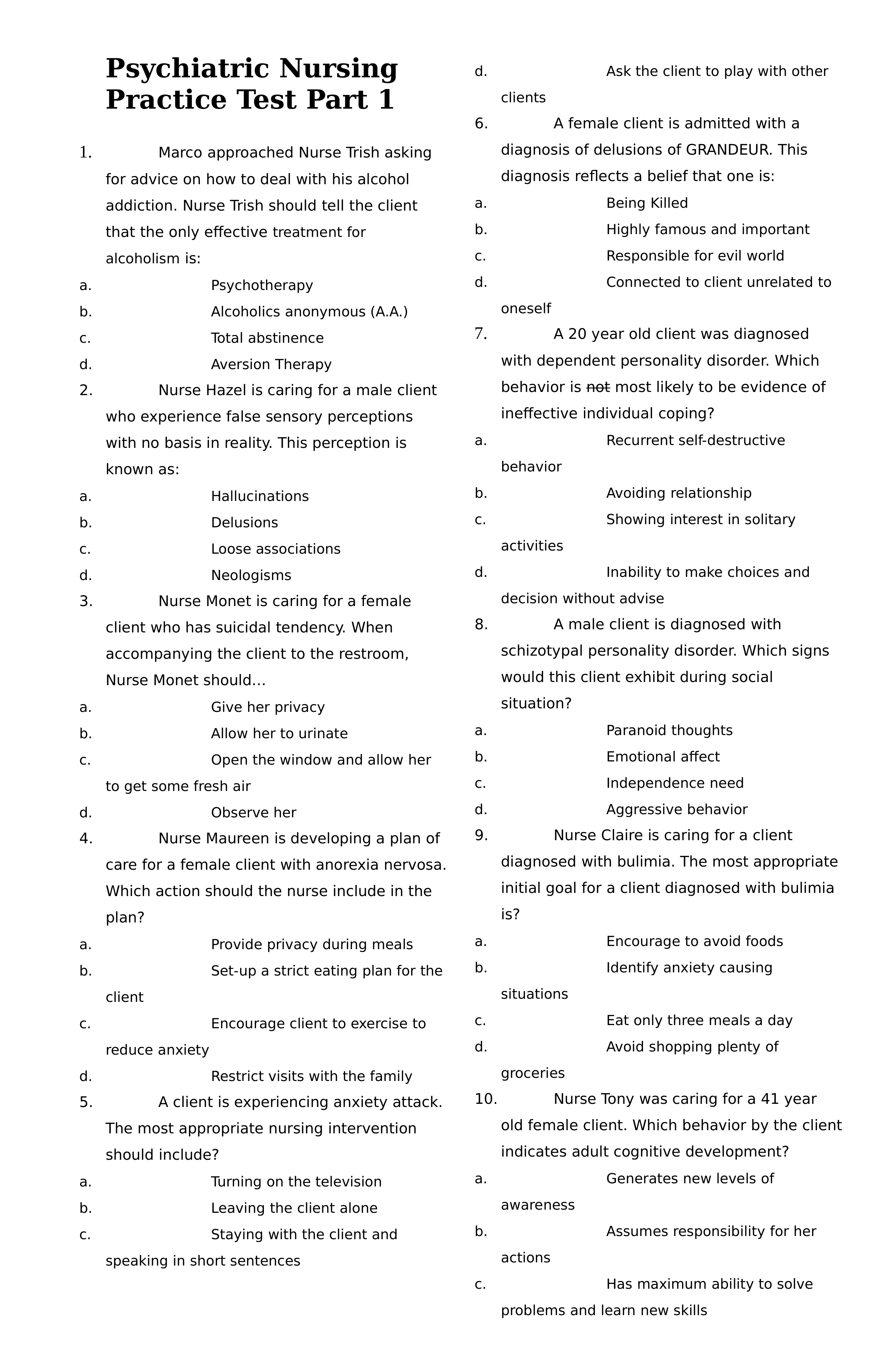 KeepQ 14588478-Practice-Test-Psychiatric-Nursing-150-Items_di0pl60ym88_page1