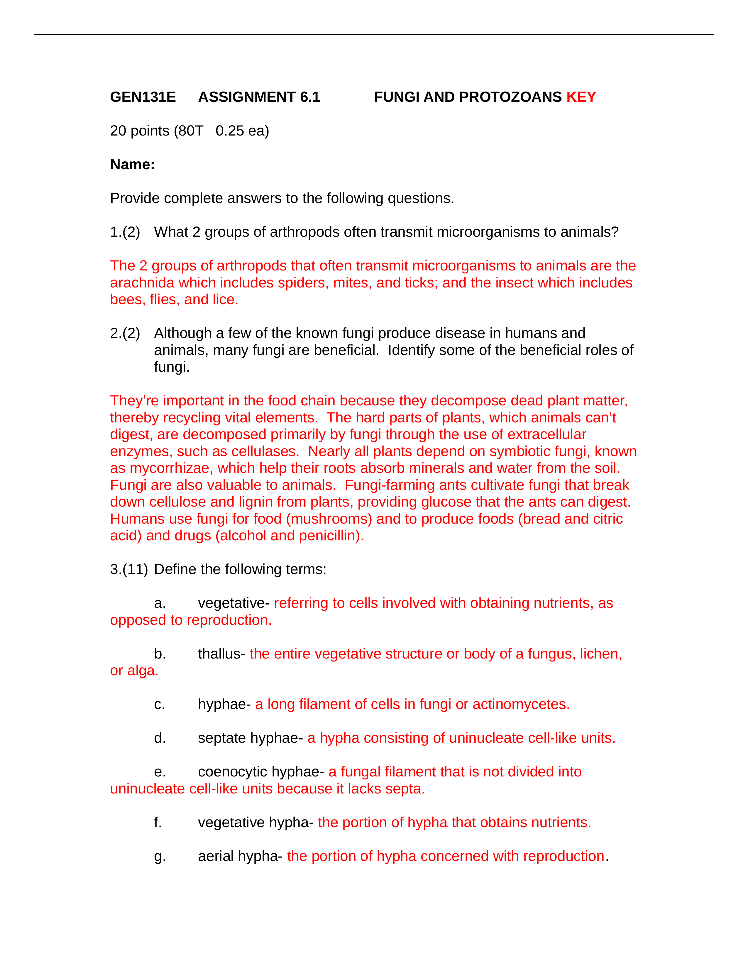 ASSN 6.1 FUNGI AND PROTOZOANS KEY NEW.docx_di74nmifbvk_page1