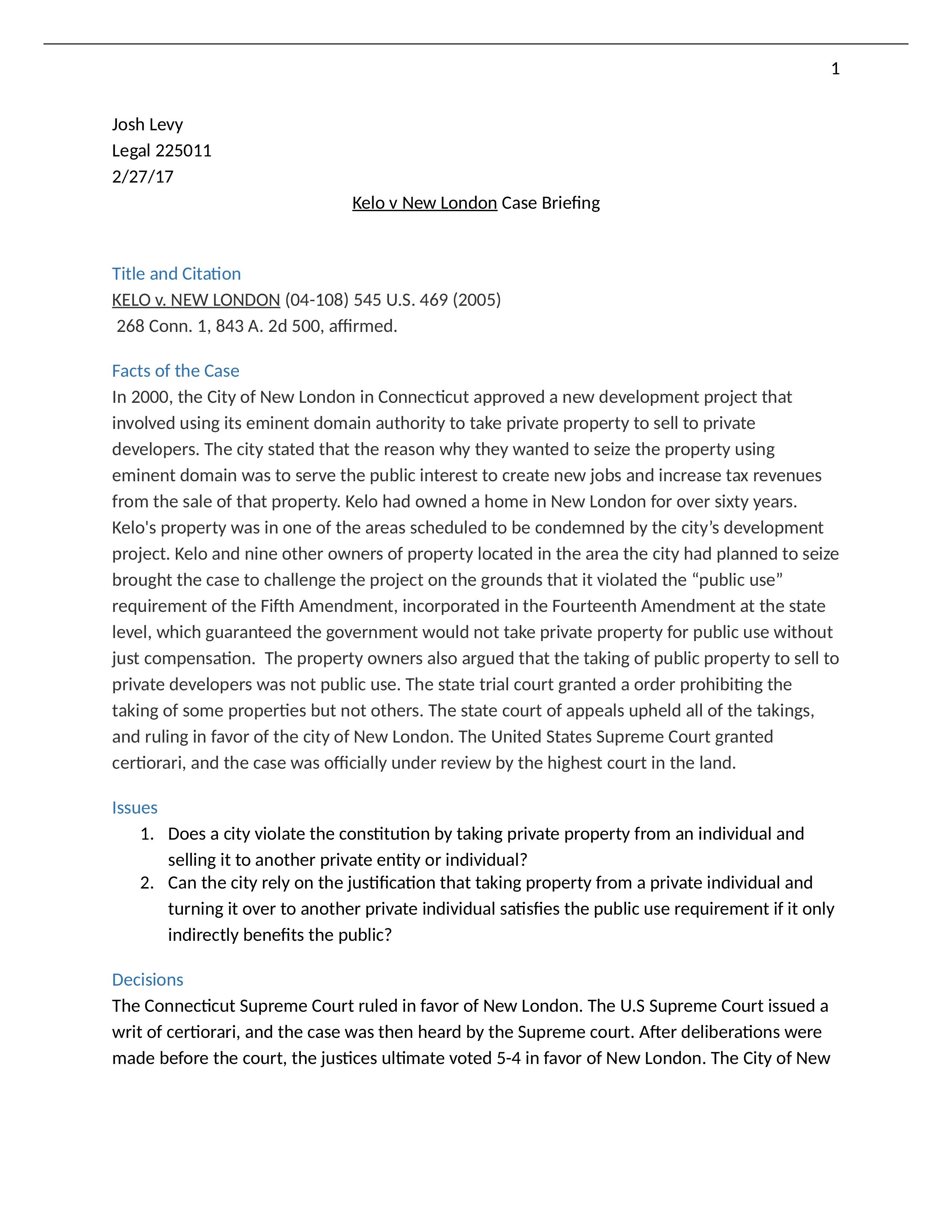 Levy_Josh_Kelo v New London Briefing_di8owhqjd26_page1