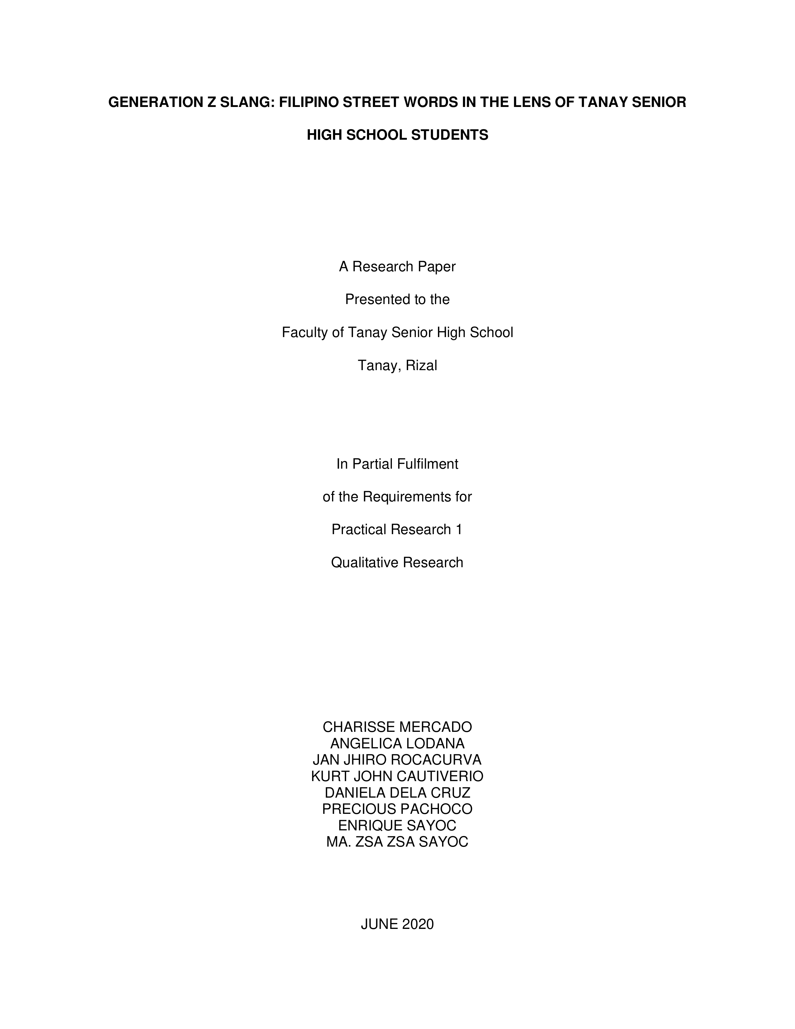 Generation Z Slang. Filipino Street Words in the Lens of Tanay Senior High School.pdf_dibrgpqb0zs_page1